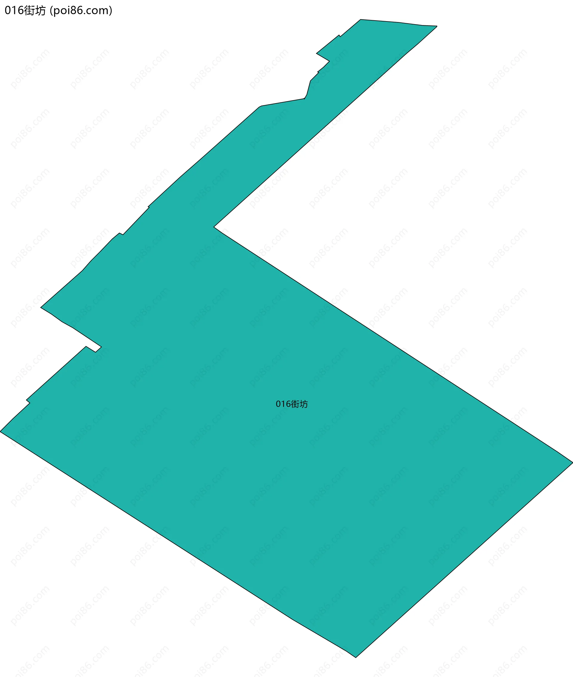 016街坊边界地图