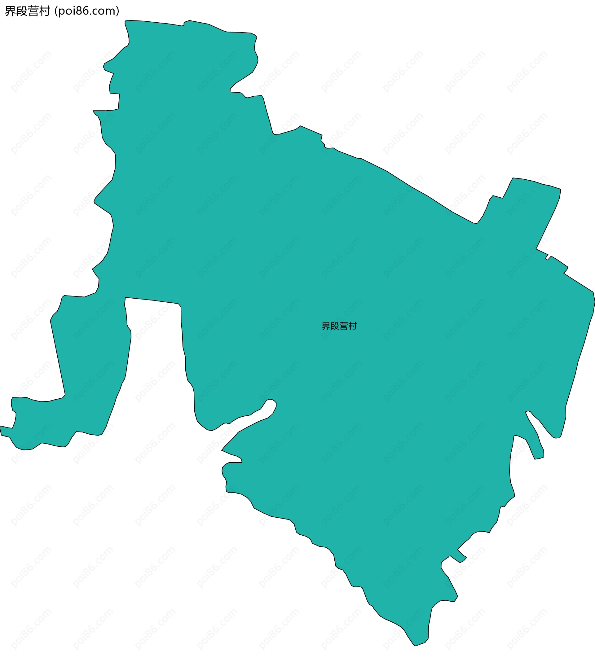 界段营村边界地图