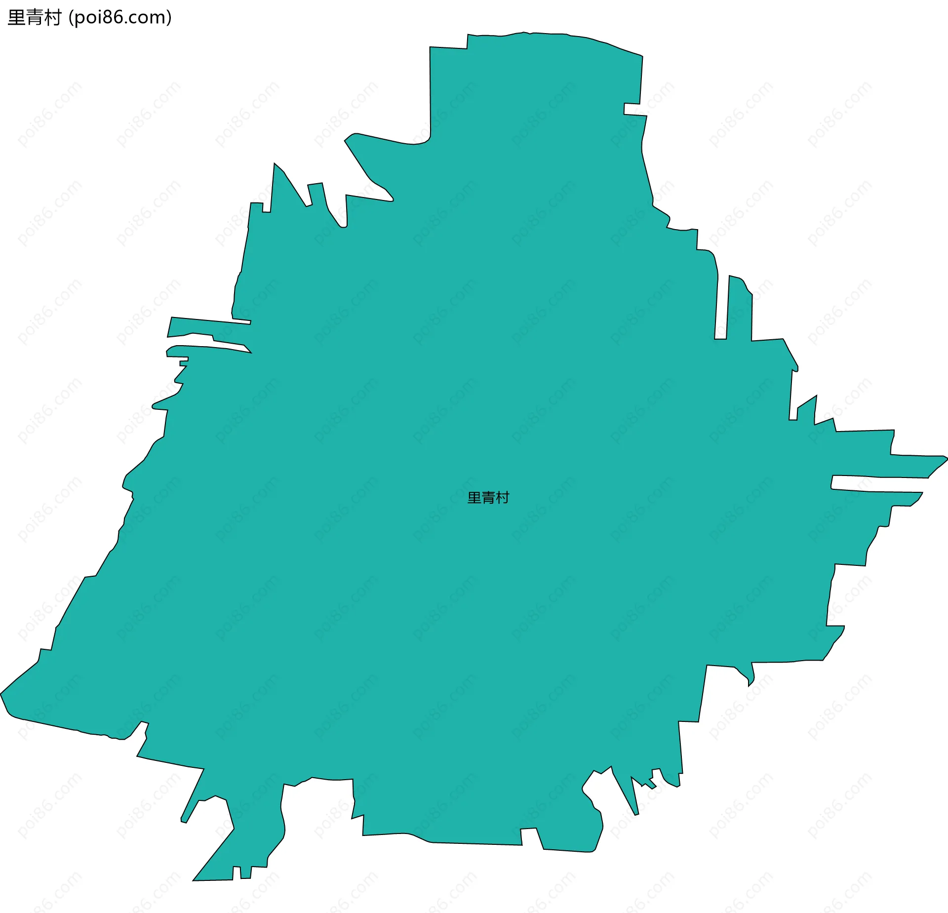 里青村边界地图