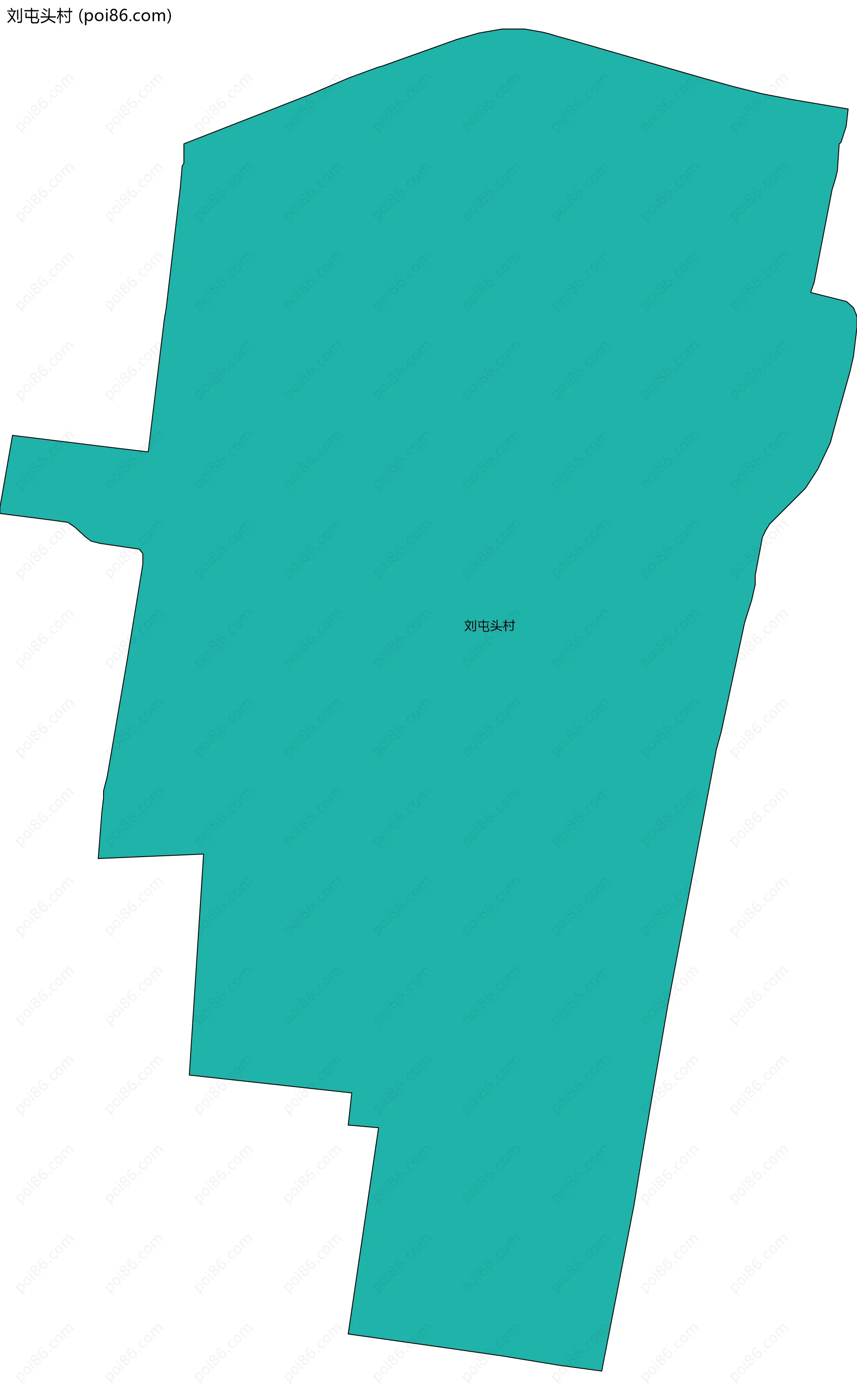 刘屯头村边界地图