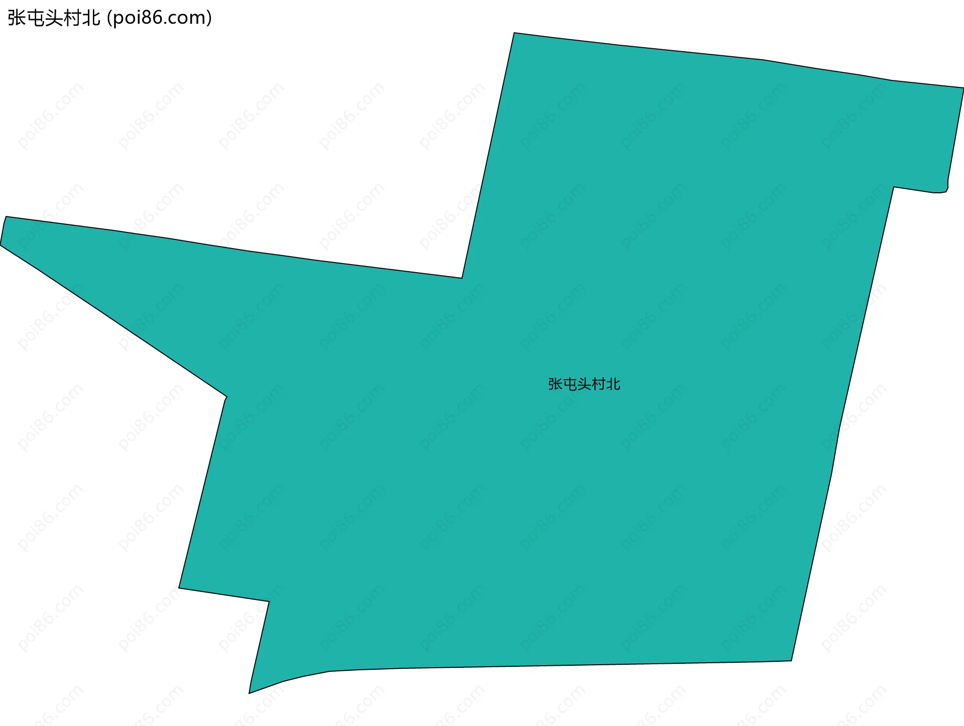 张屯头村北边界地图