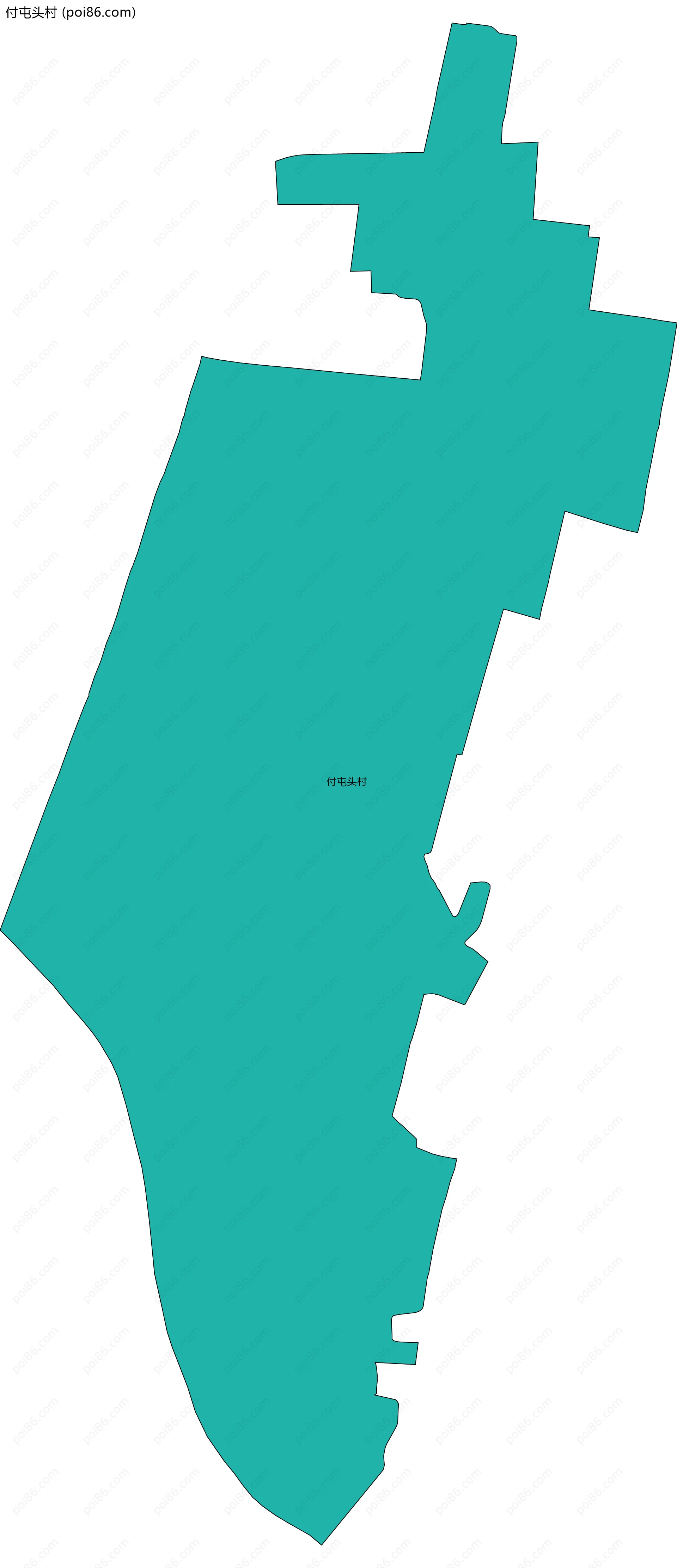 付屯头村边界地图