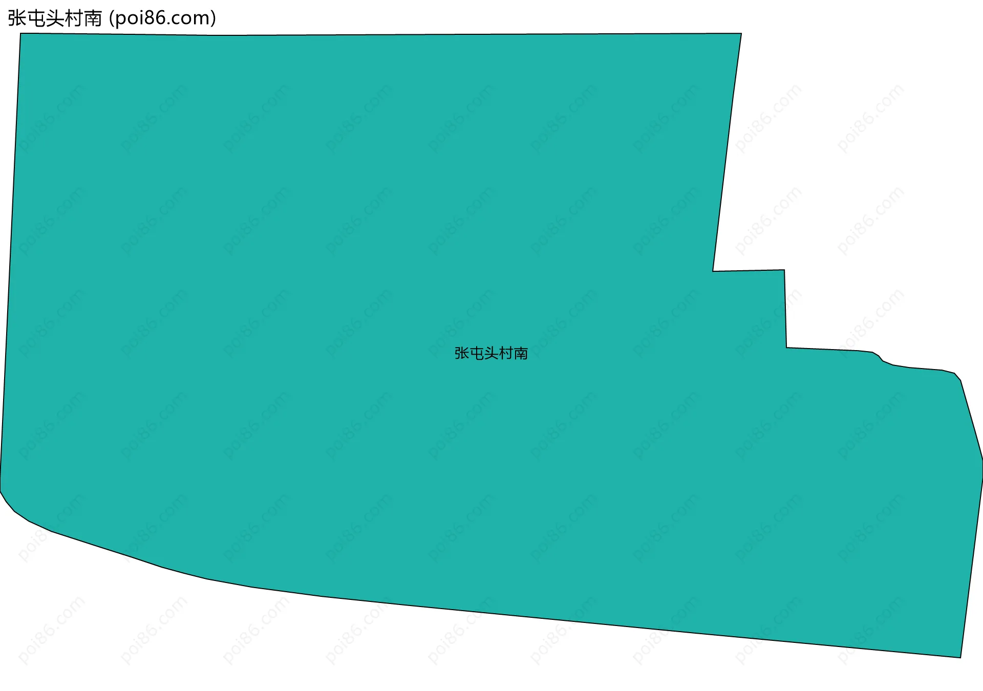 张屯头村南边界地图