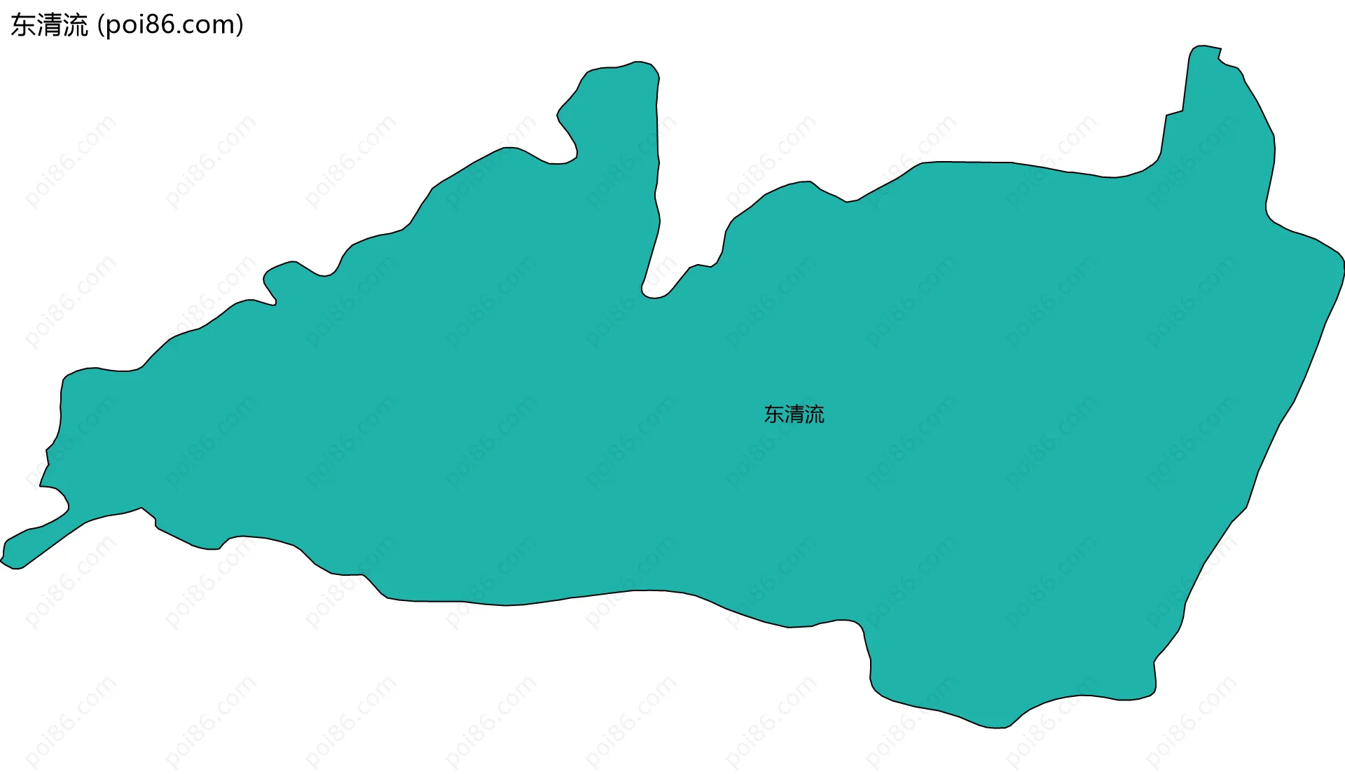 东清流边界地图