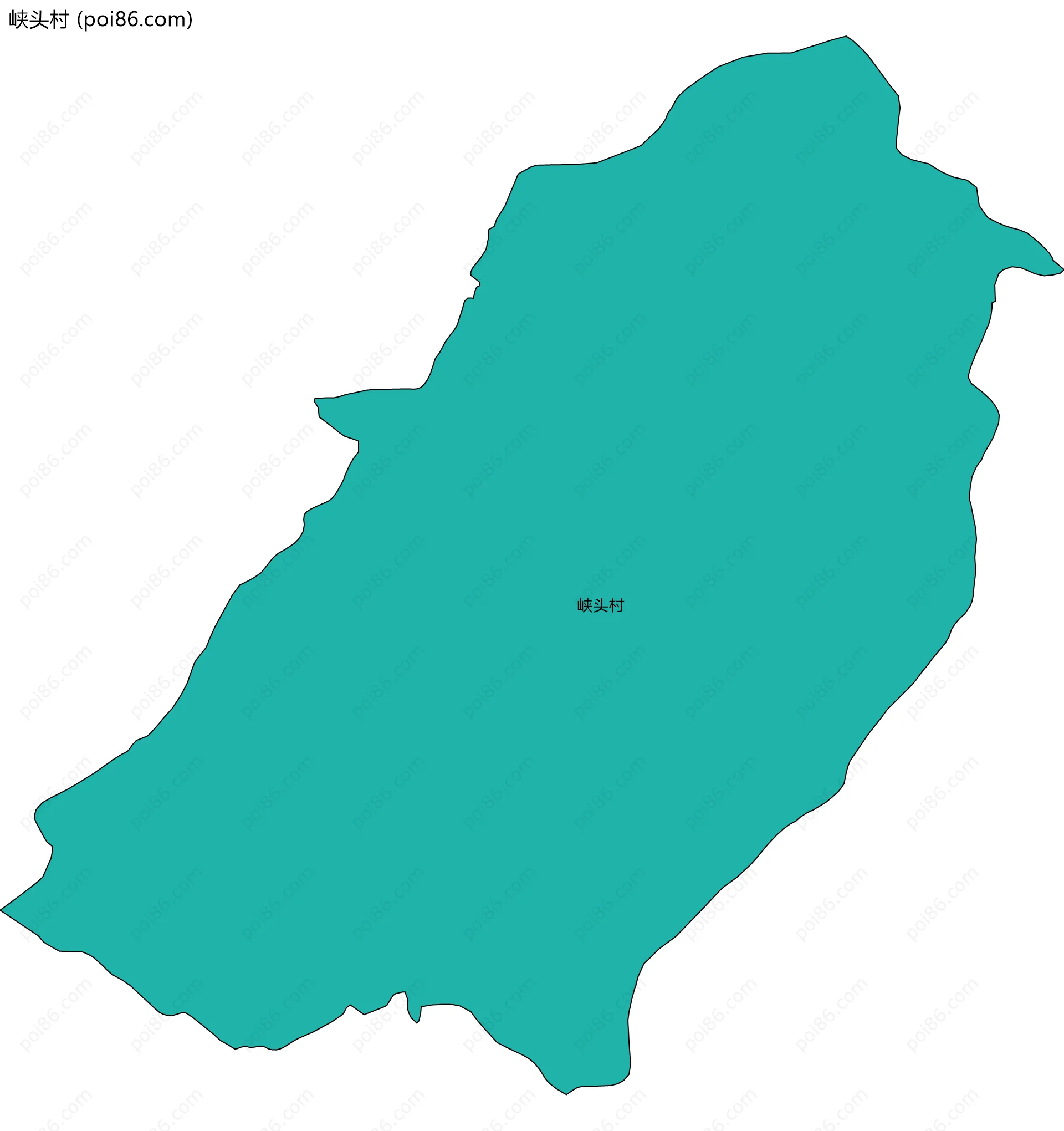 峡头村边界地图