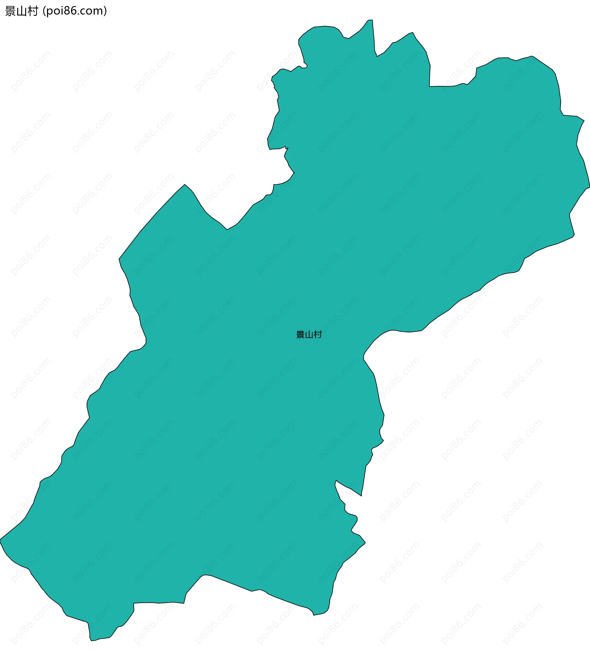 景山村边界地图