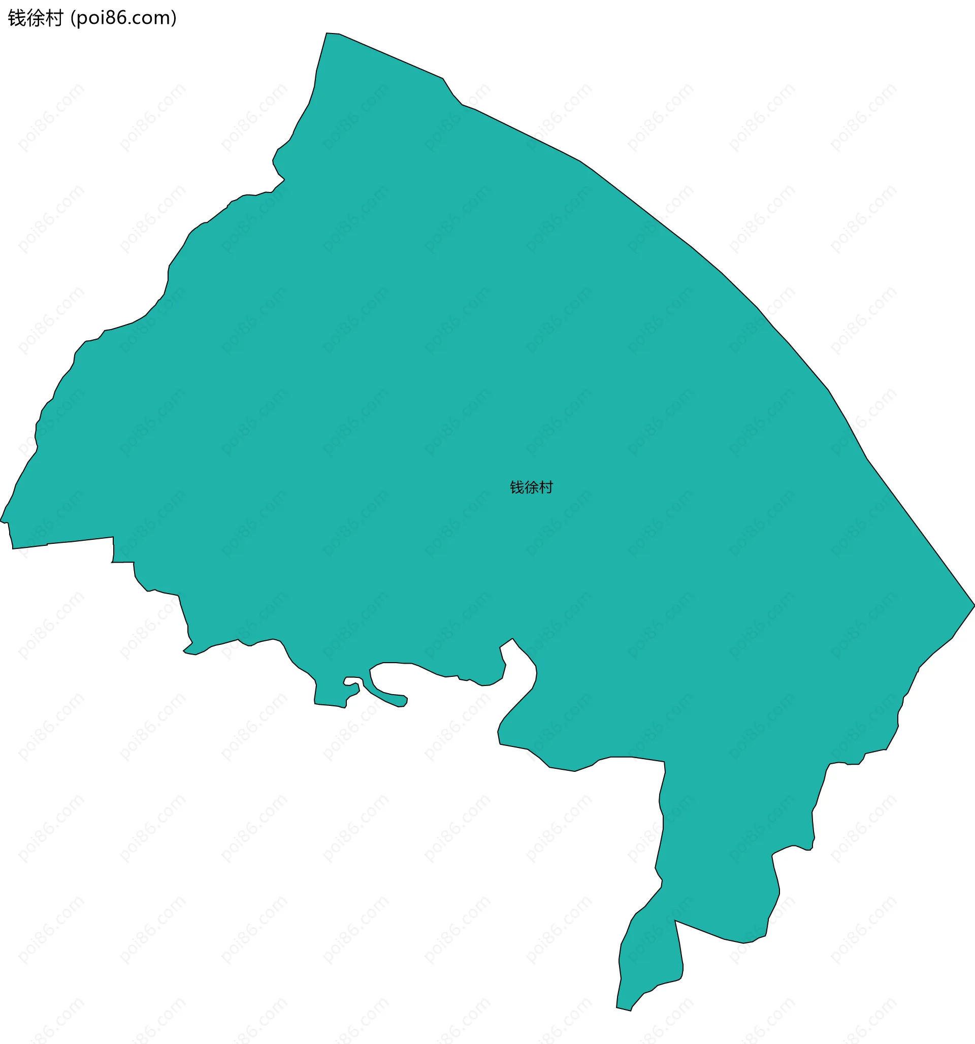 钱徐村边界地图