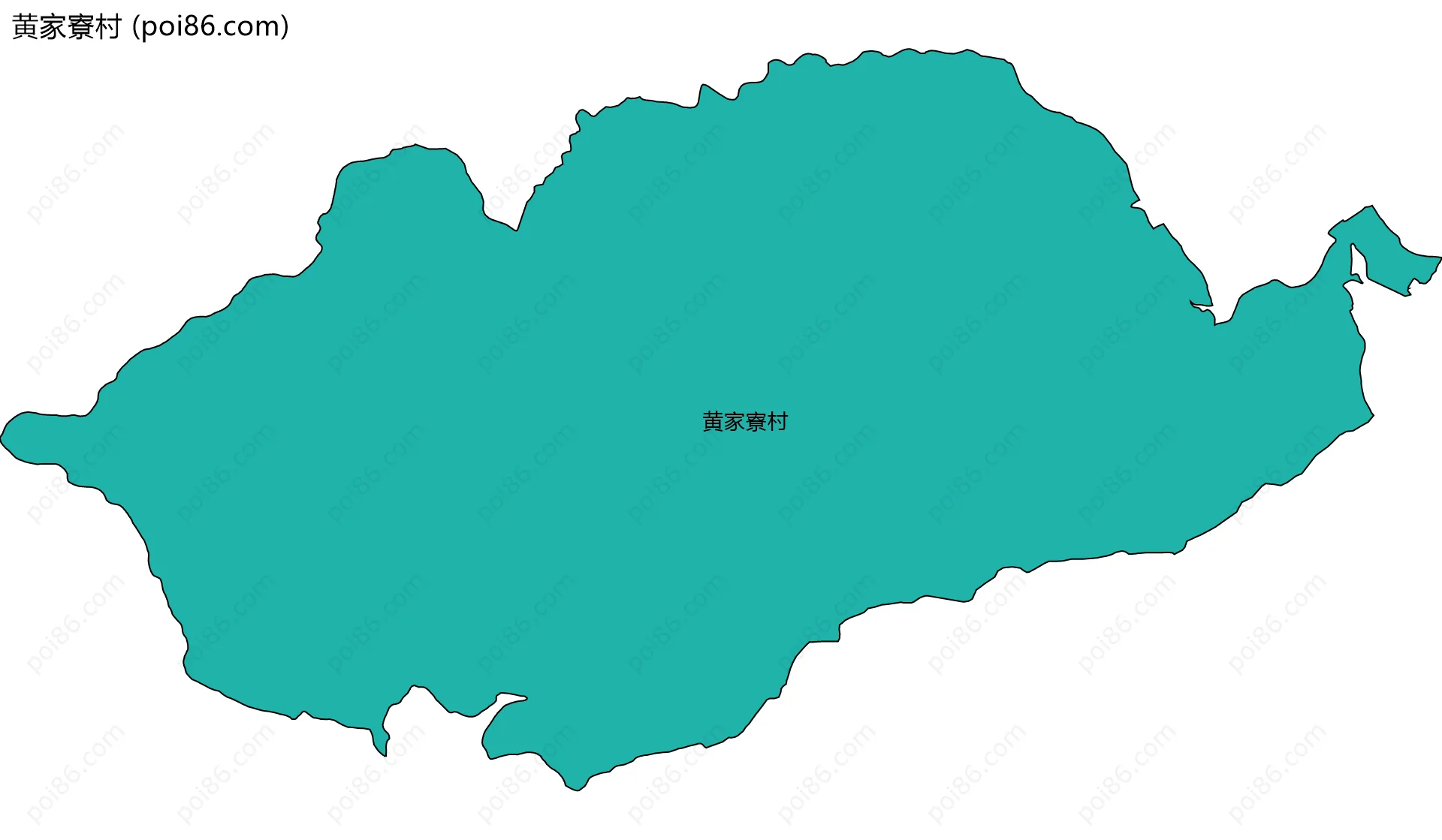 黄家寮村边界地图