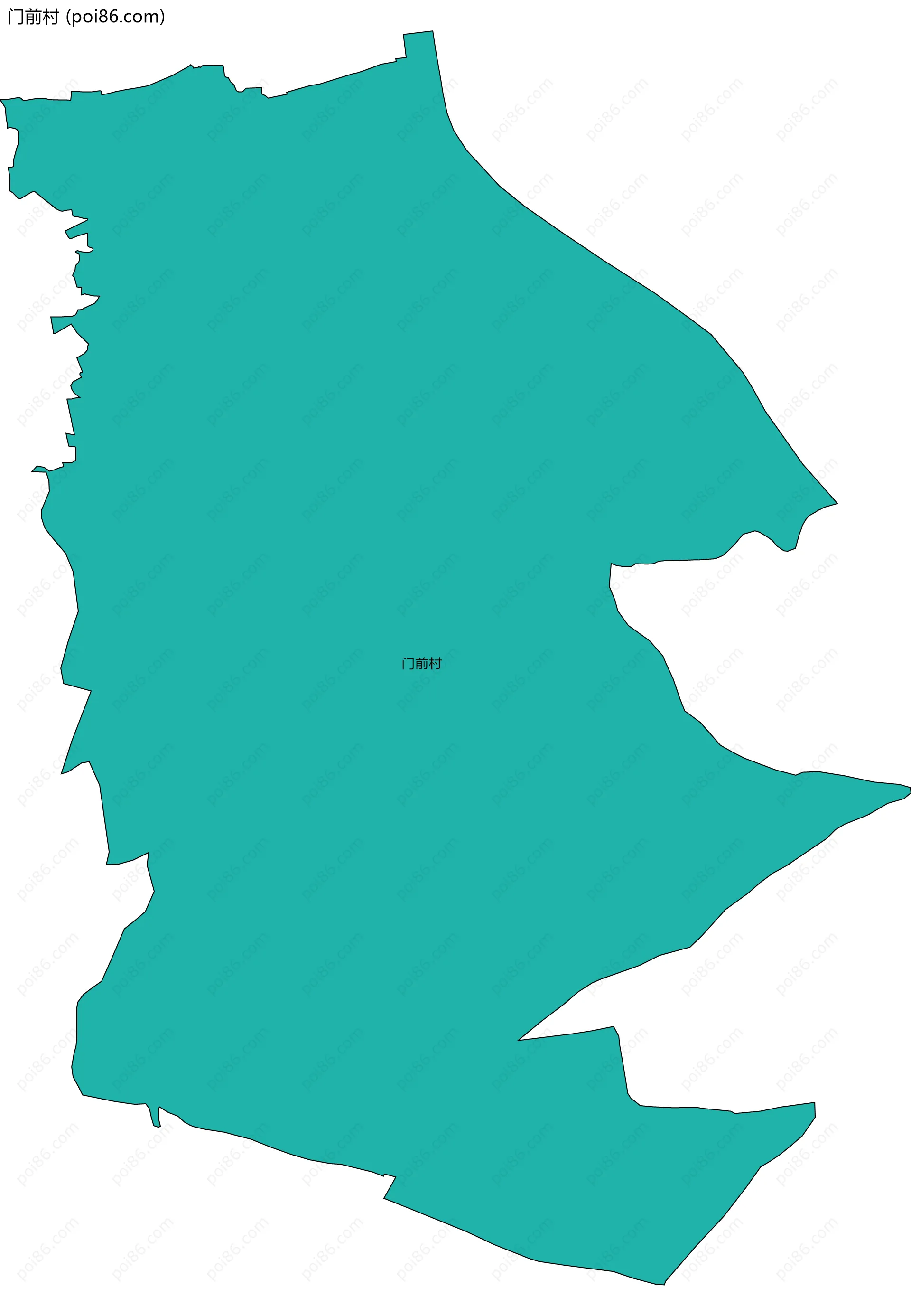 门前村边界地图