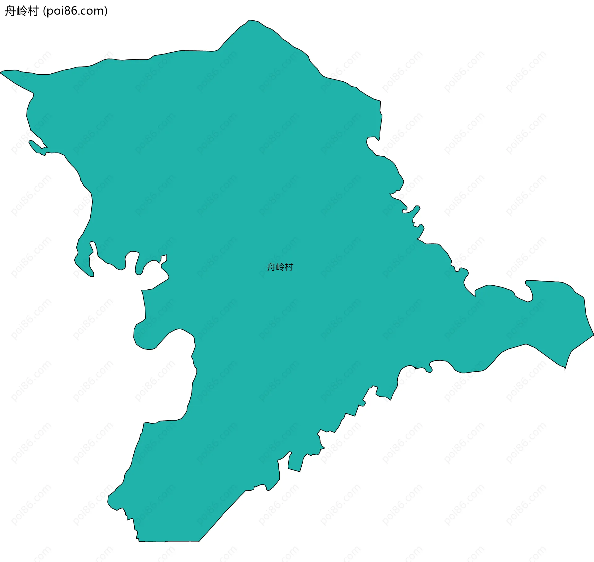 舟岭村边界地图