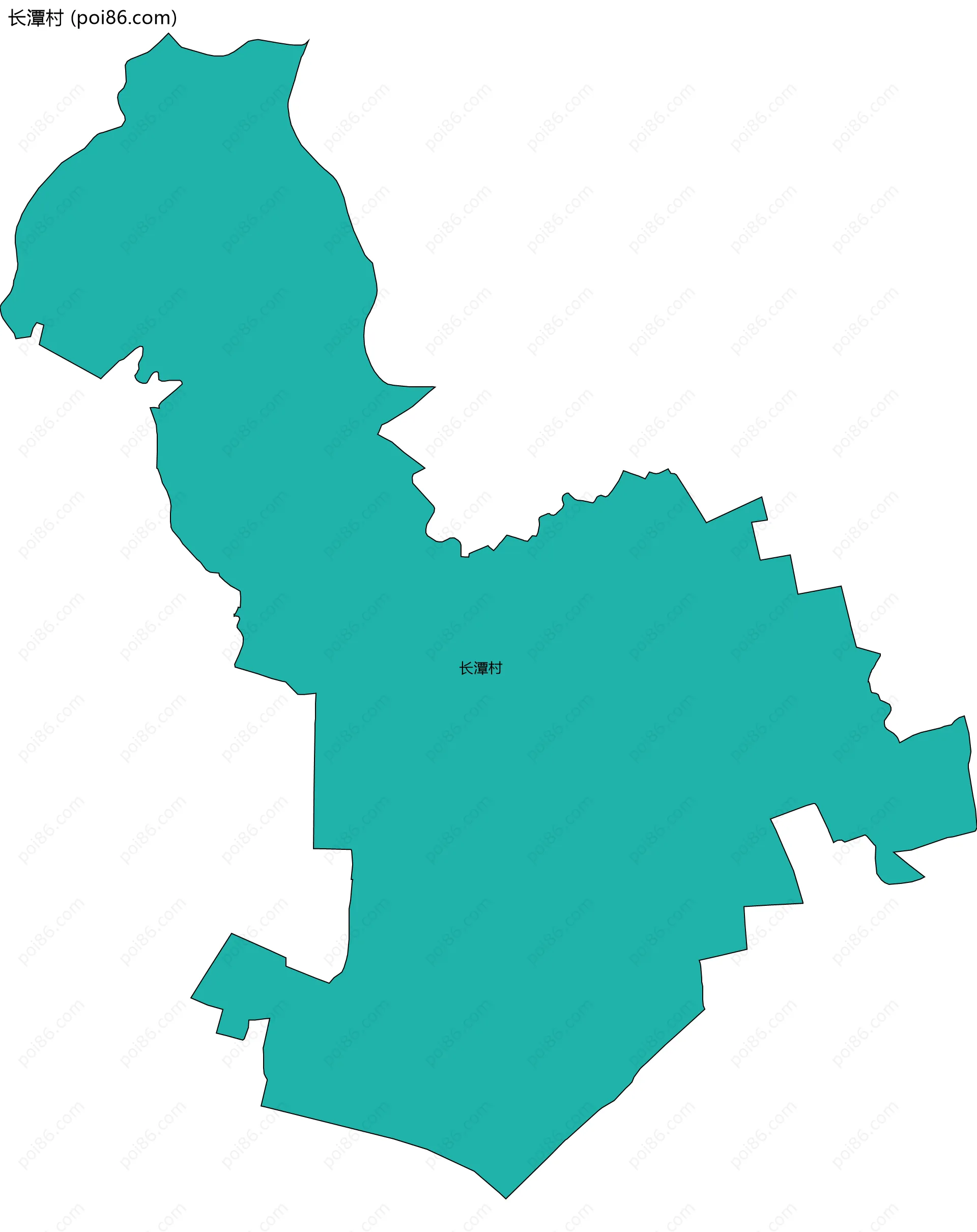 长潭村边界地图