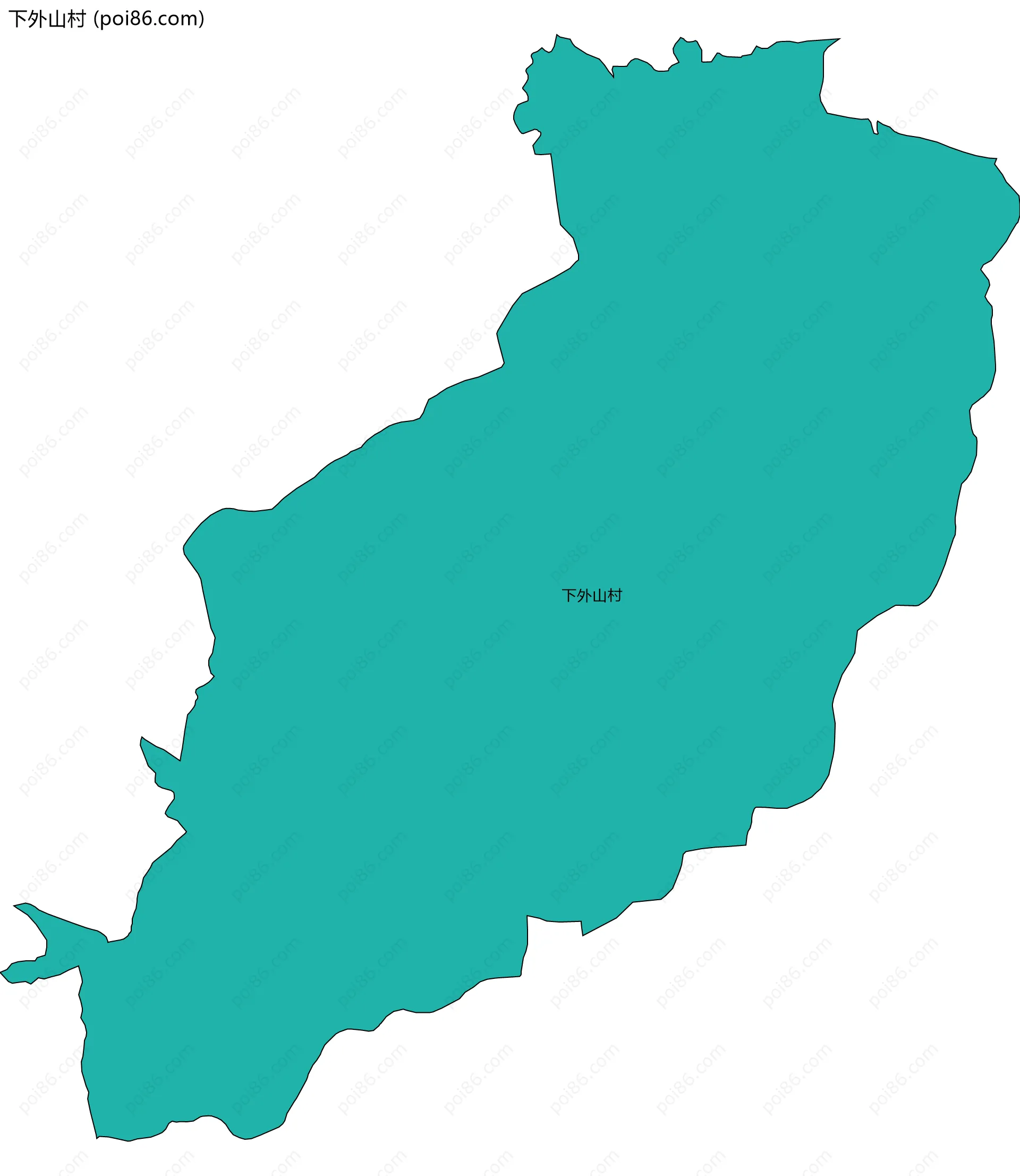 下外山村边界地图