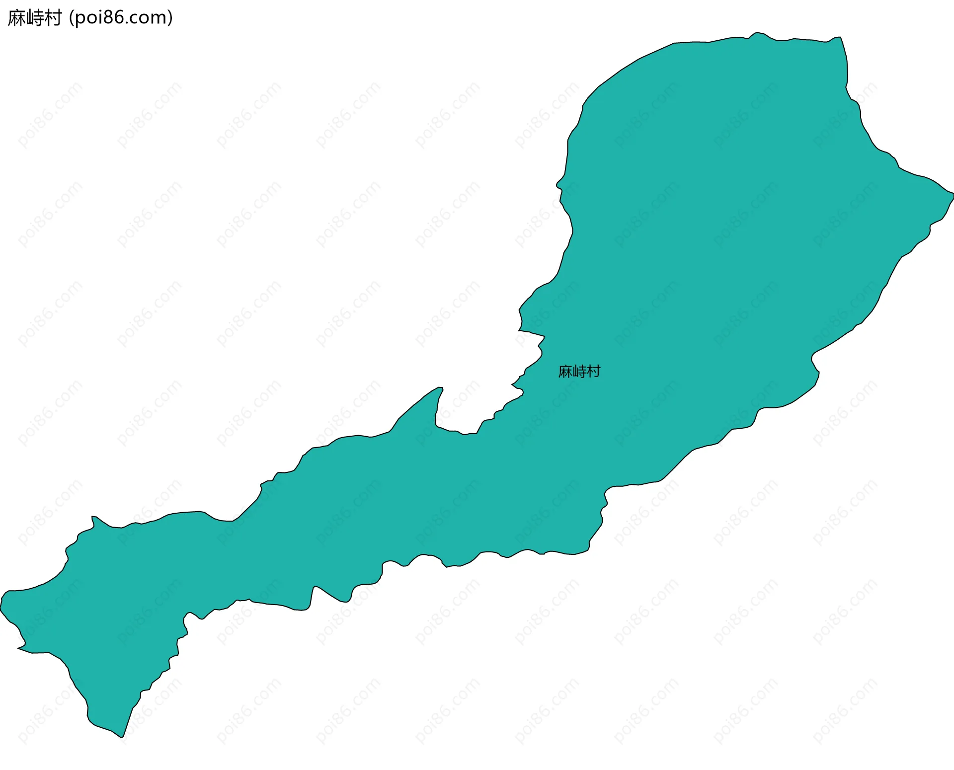 麻峙村边界地图