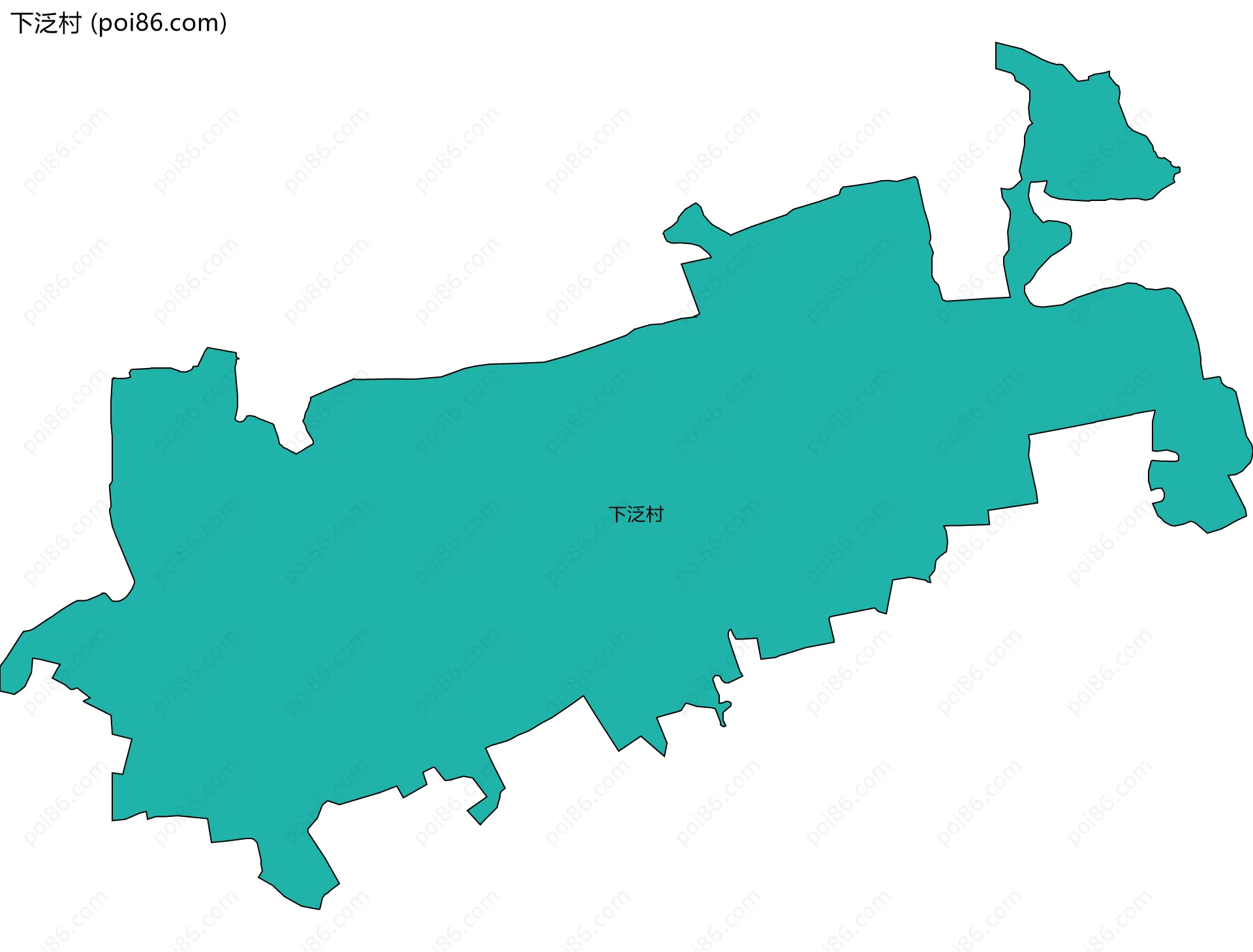 下泛村边界地图