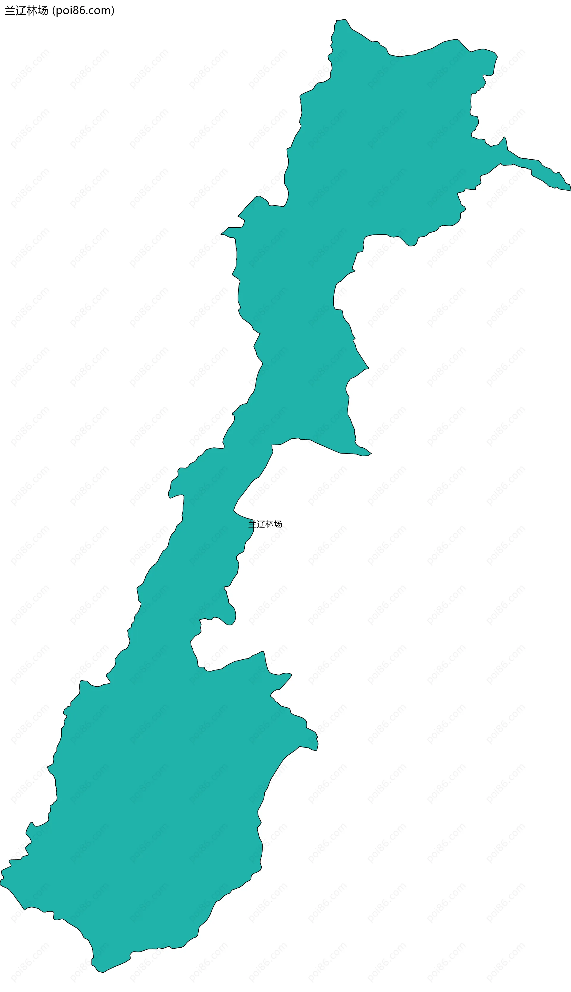 兰辽林场边界地图