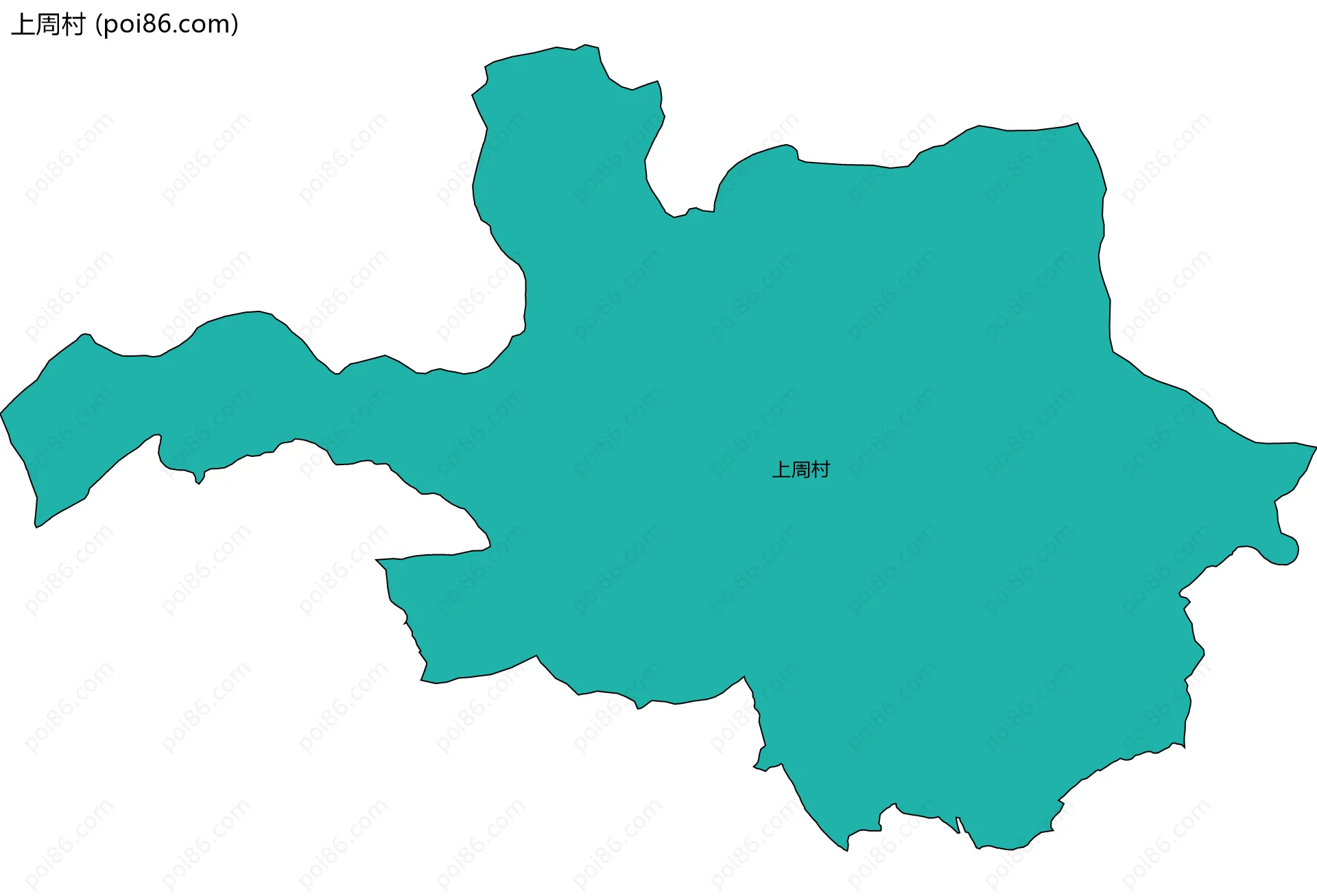 上周村边界地图