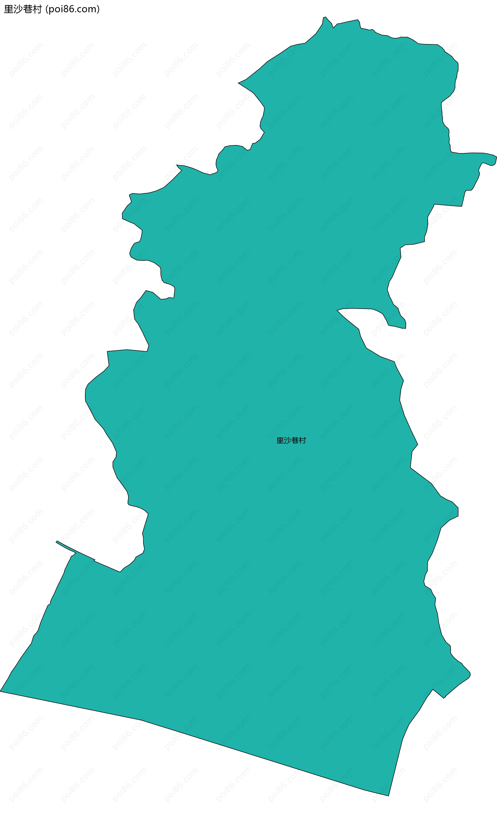 里沙巷村边界地图