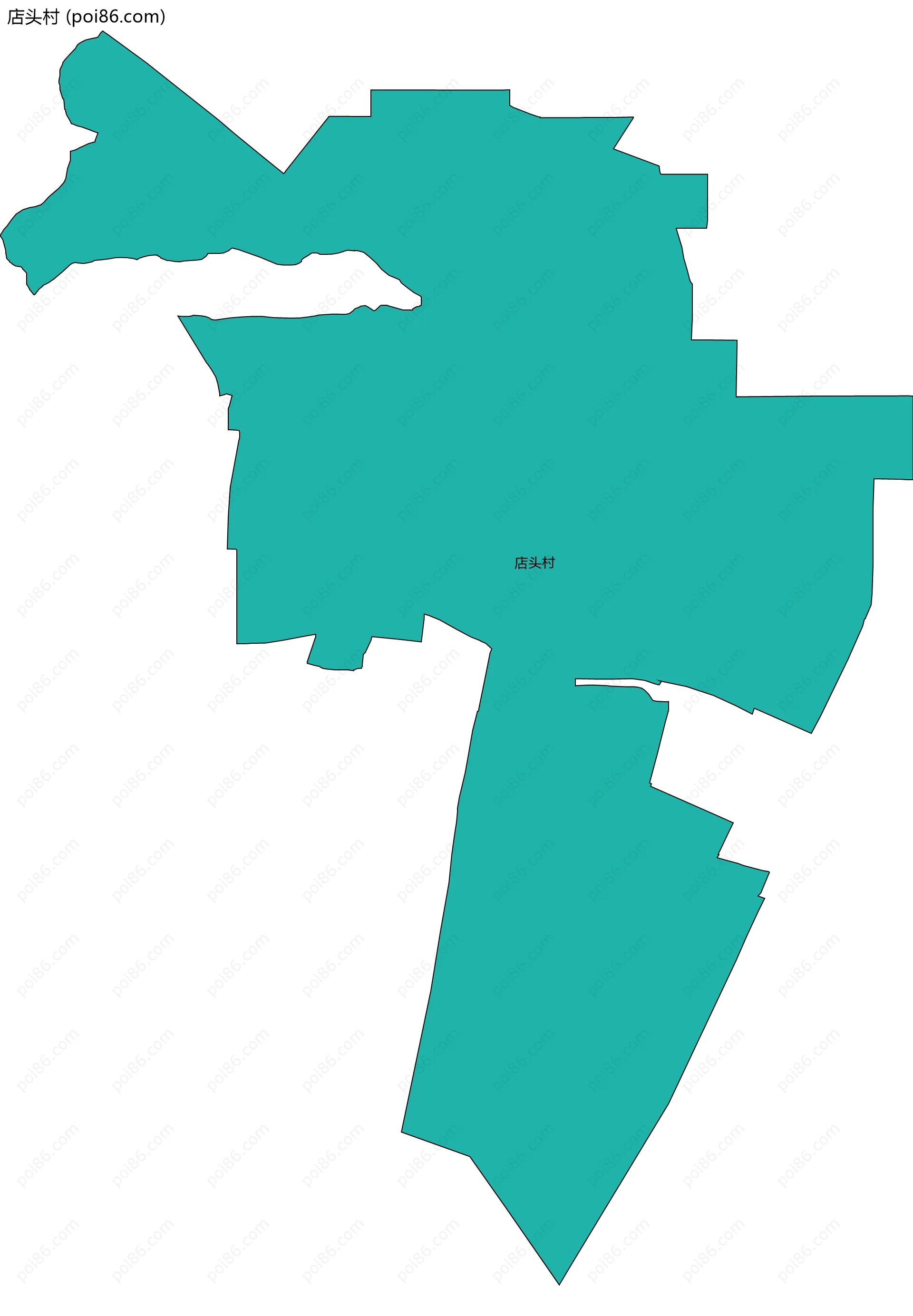 店头村边界地图