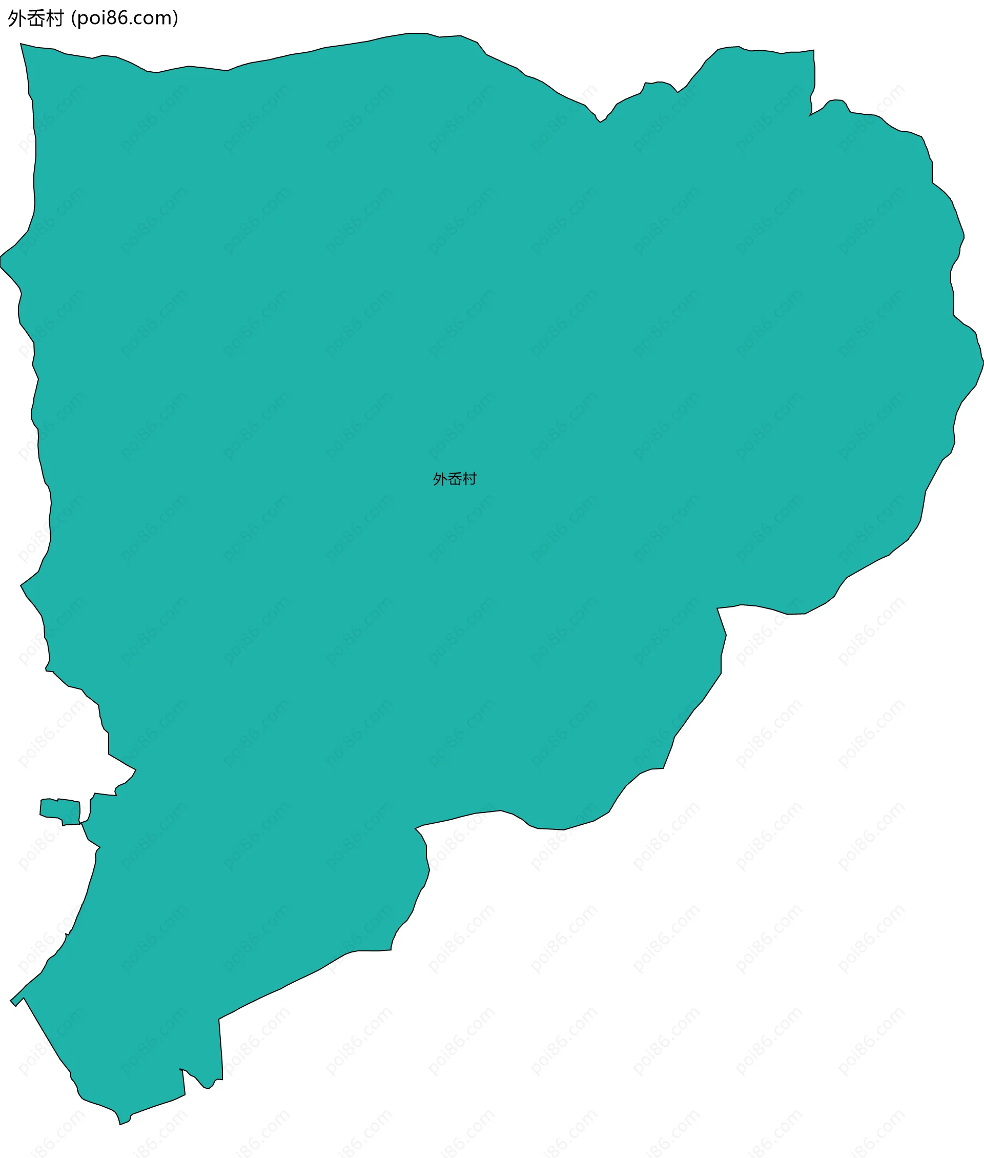 外岙村边界地图