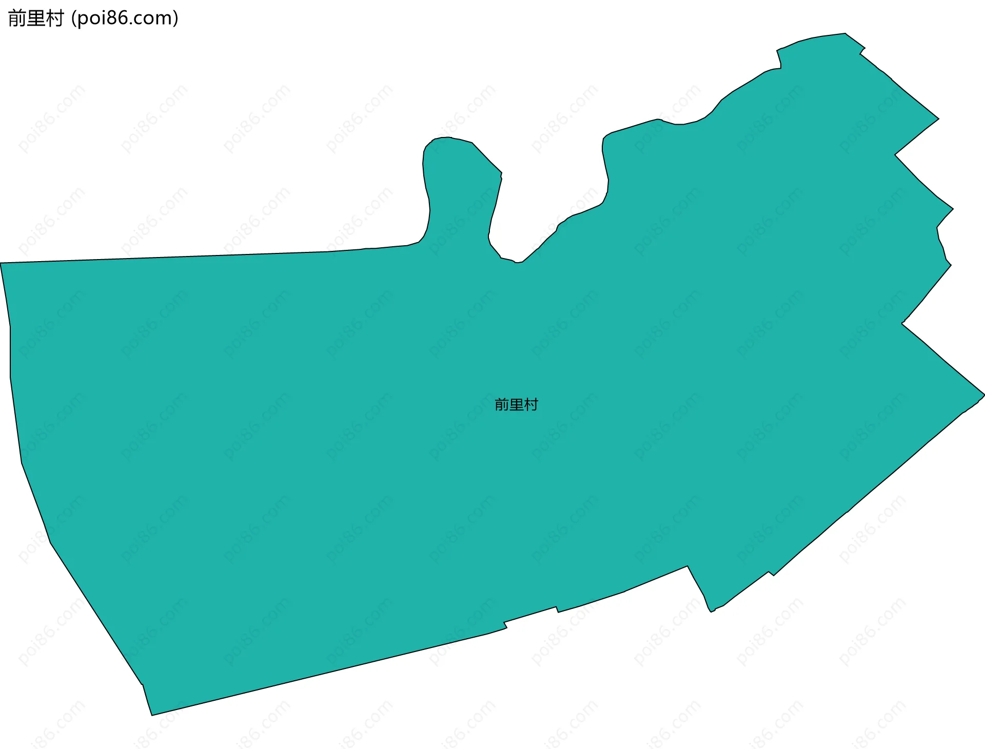 前里村边界地图