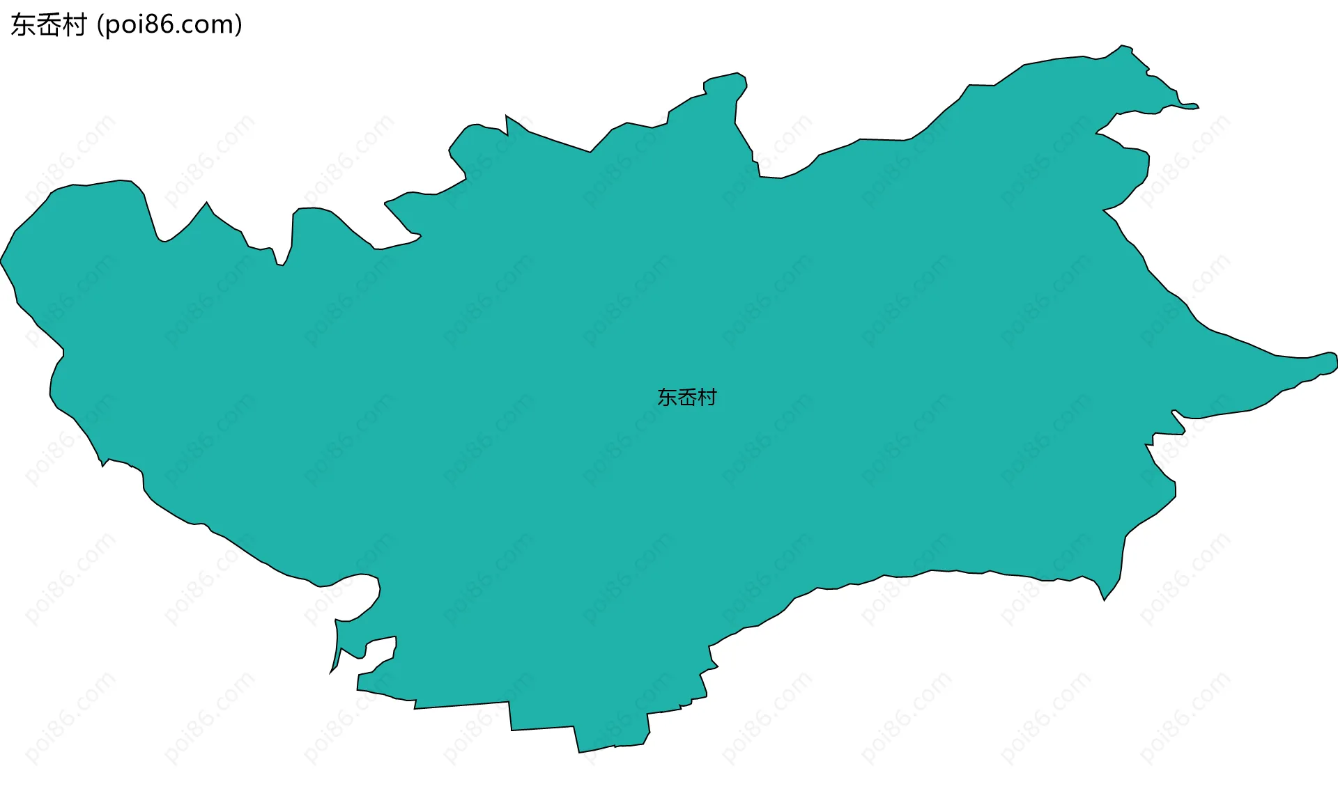 东岙村边界地图