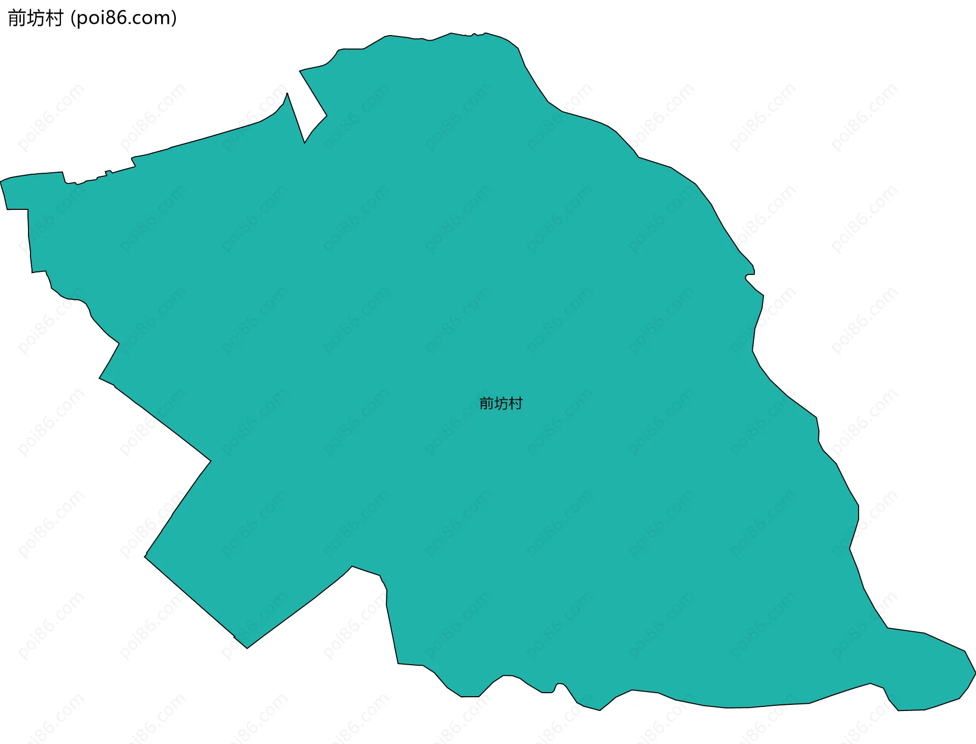前坊村边界地图