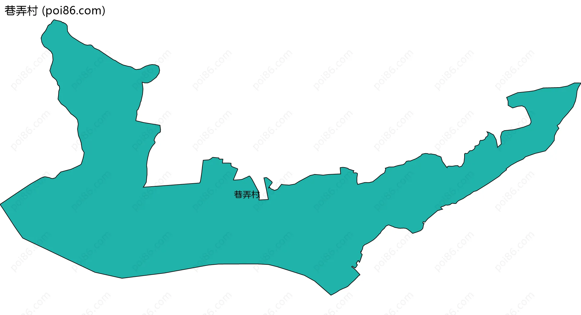 巷弄村边界地图