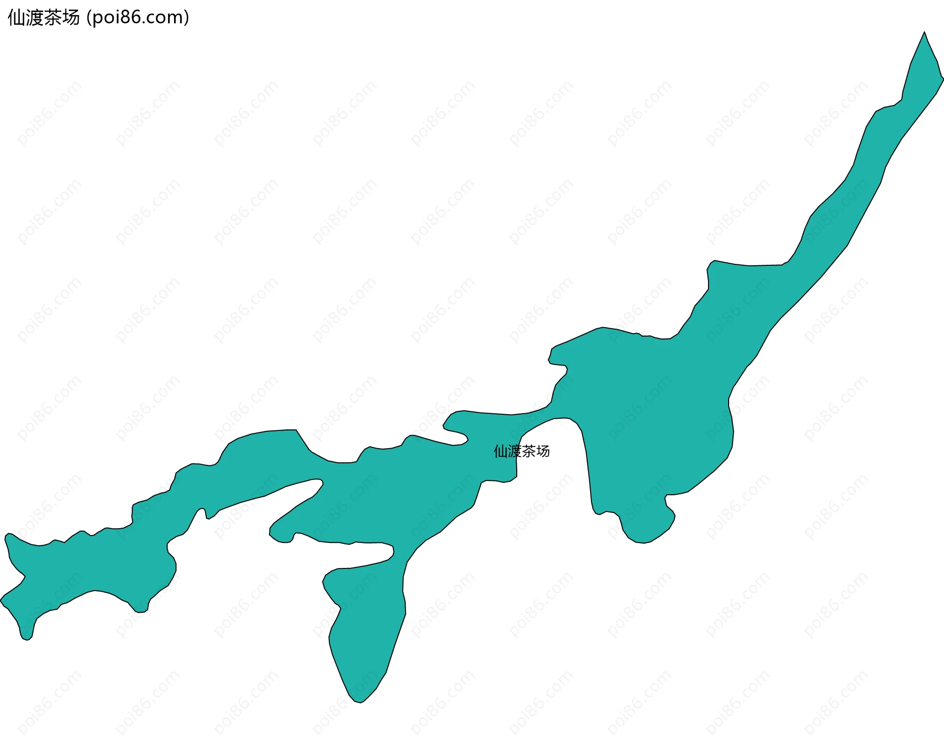 仙渡茶场边界地图