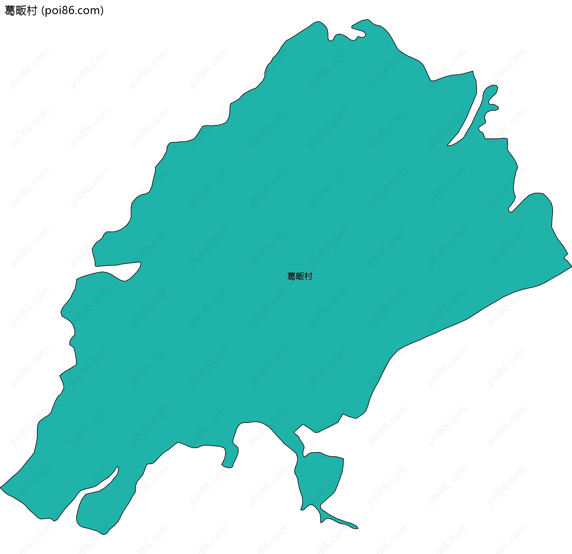 葛畈村边界地图