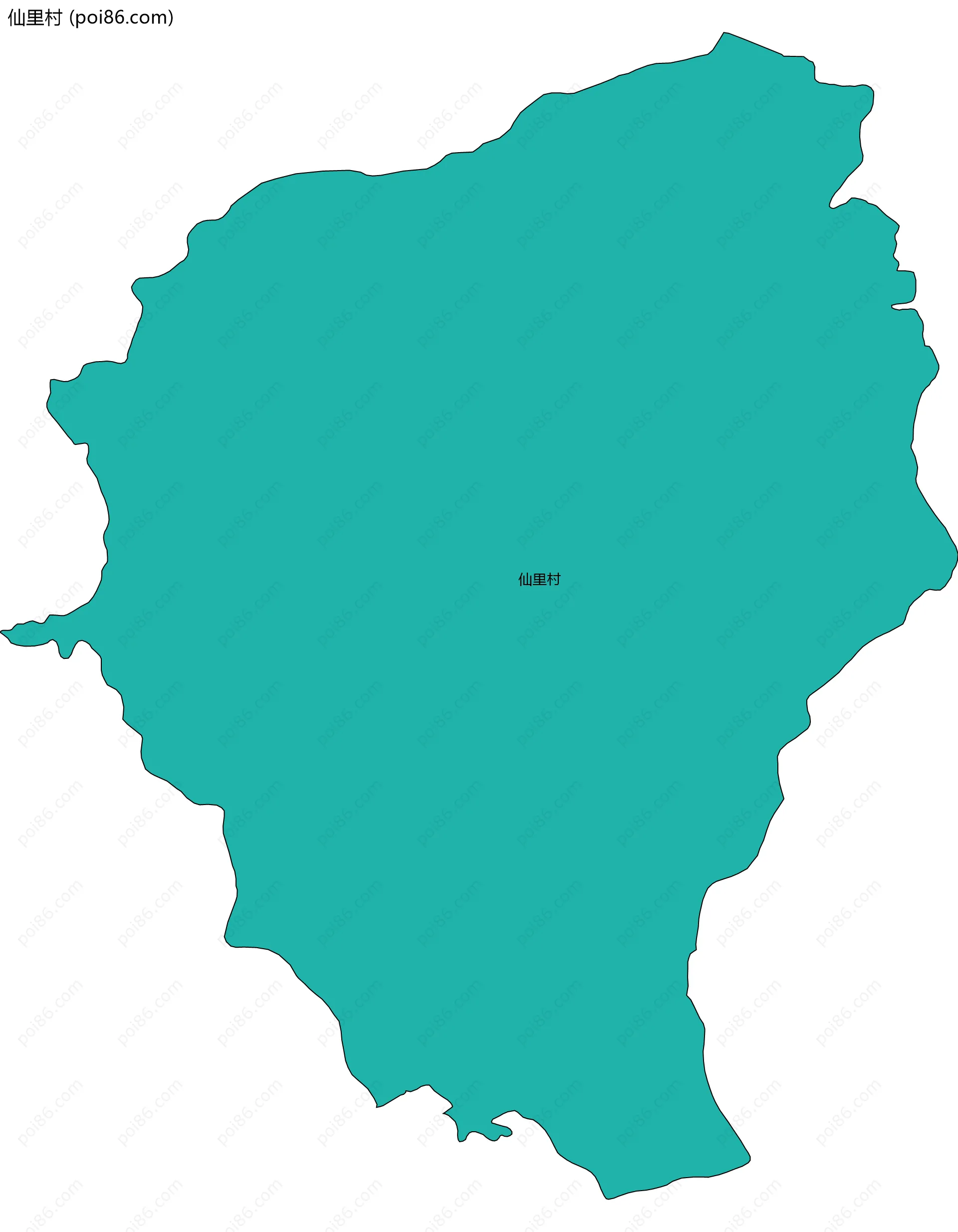 仙里村边界地图