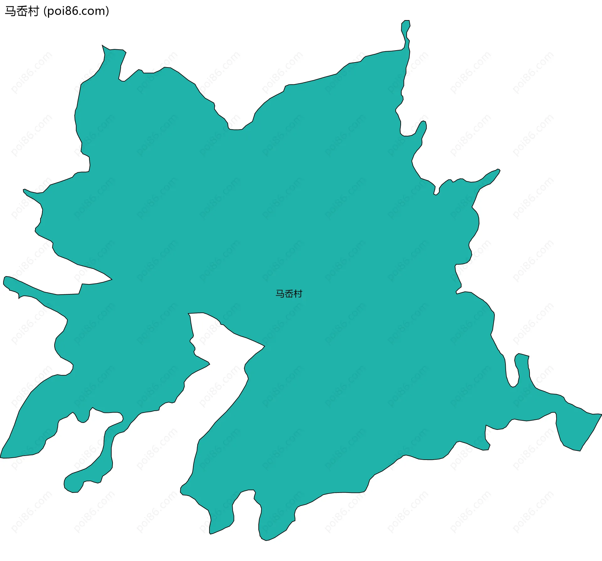 马岙村边界地图