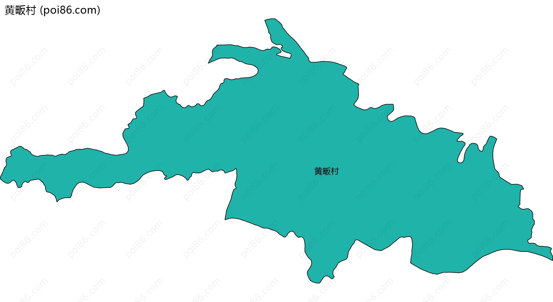 黄畈村边界地图