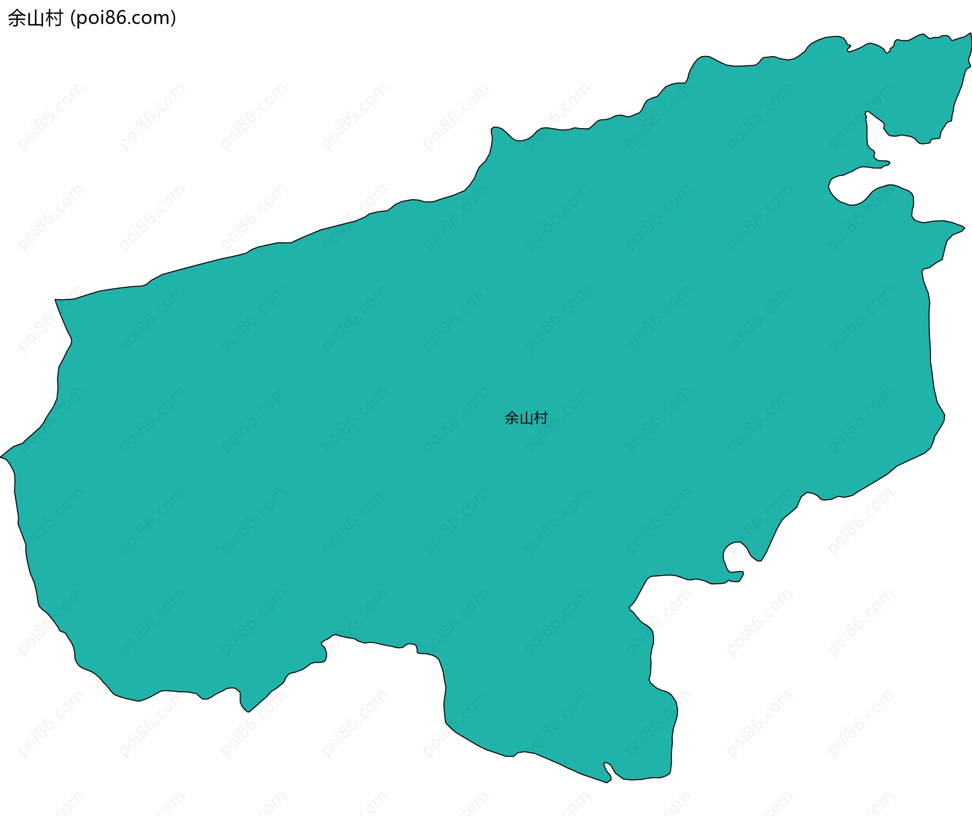余山村边界地图