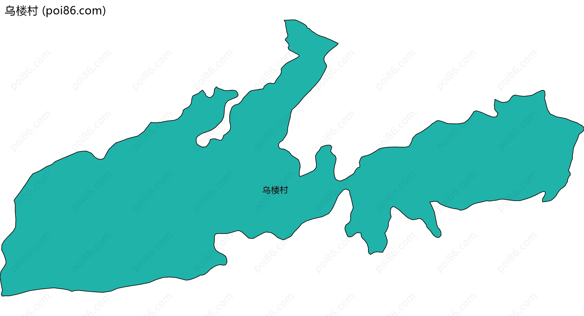 乌楼村边界地图