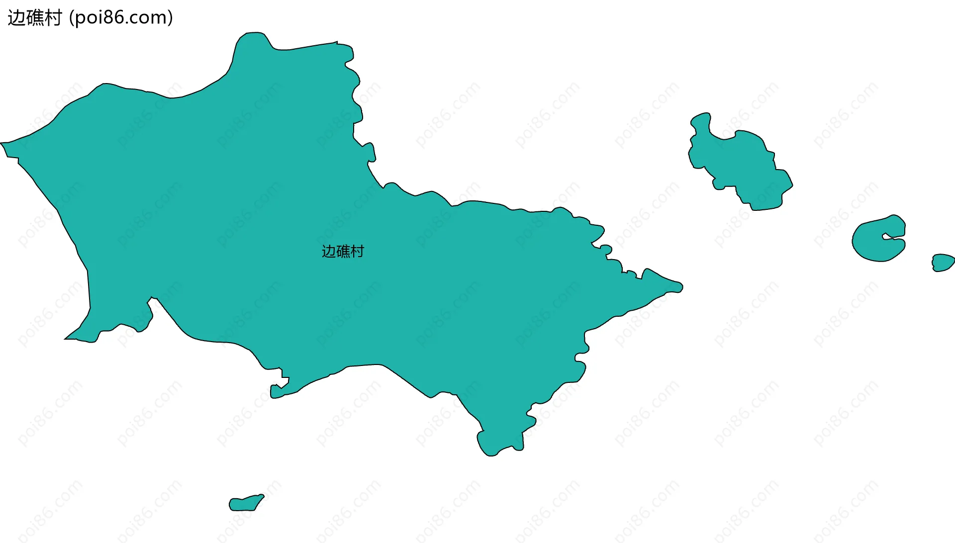 边礁村边界地图