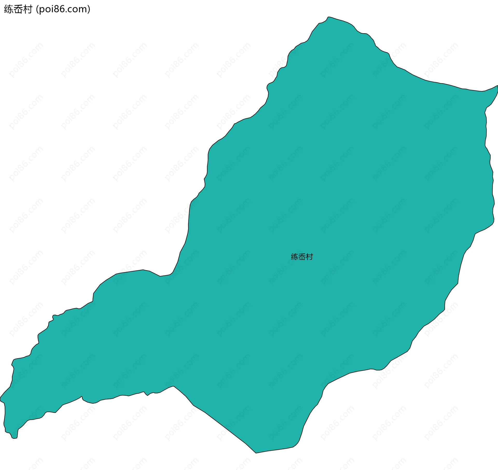 练岙村边界地图