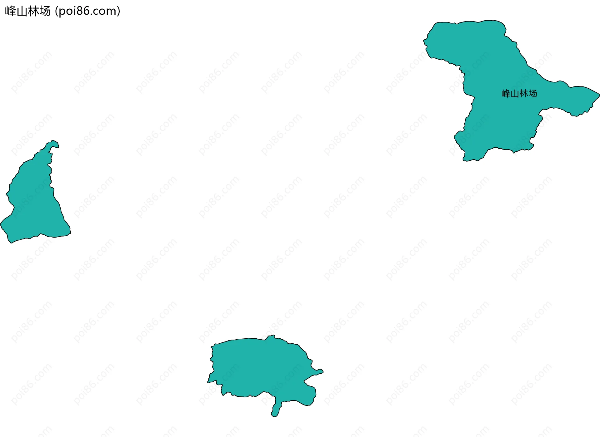 峰山林场边界地图