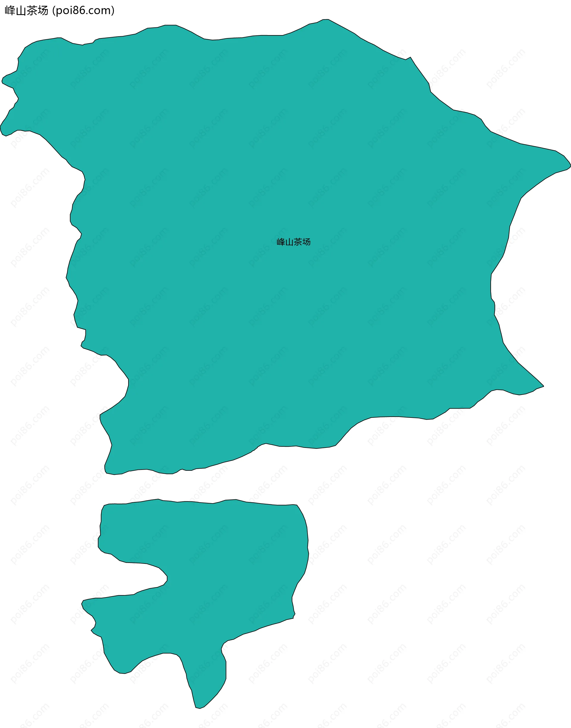 峰山茶场边界地图