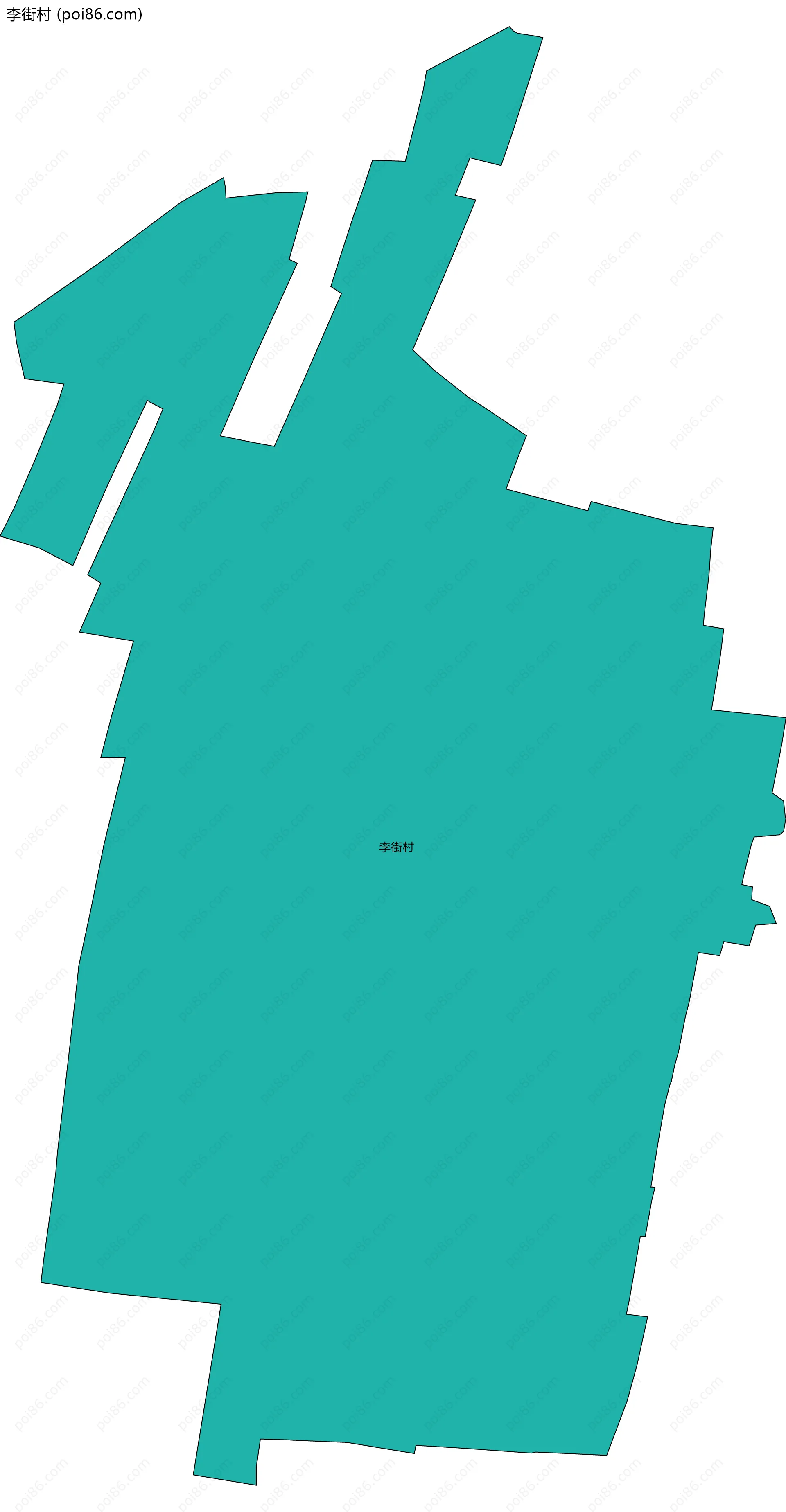 李街村边界地图