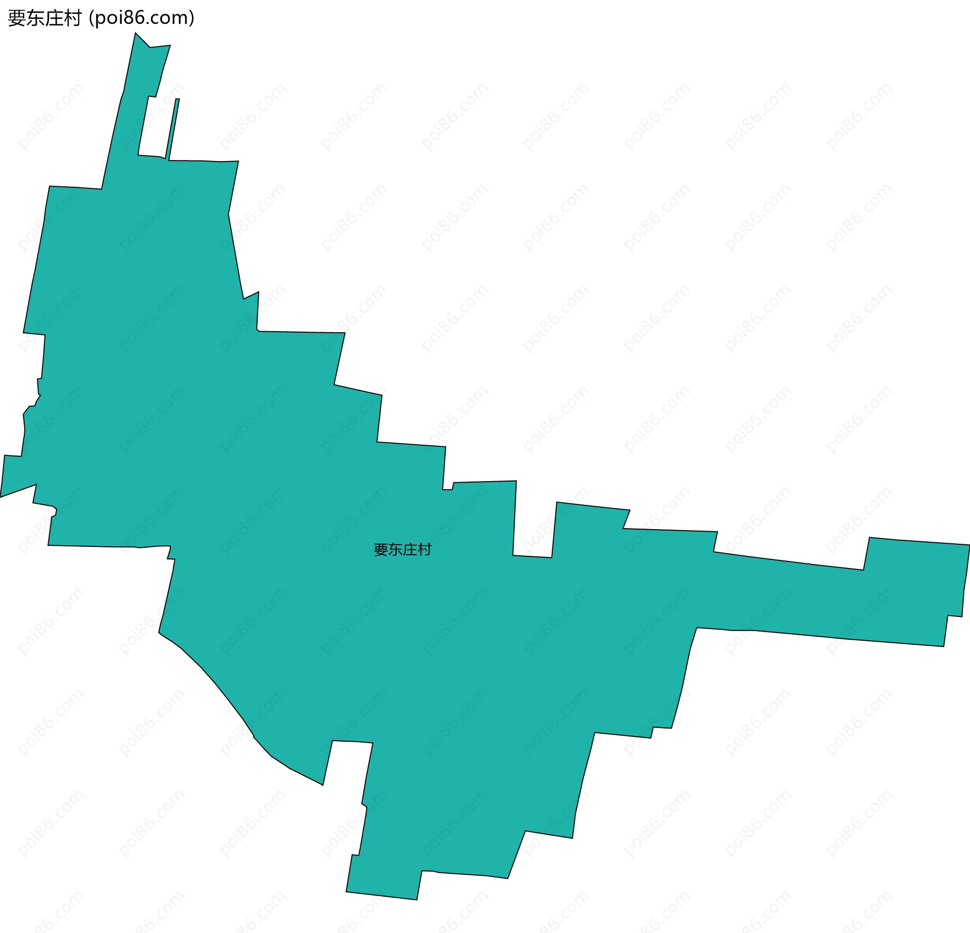 要东庄村边界地图