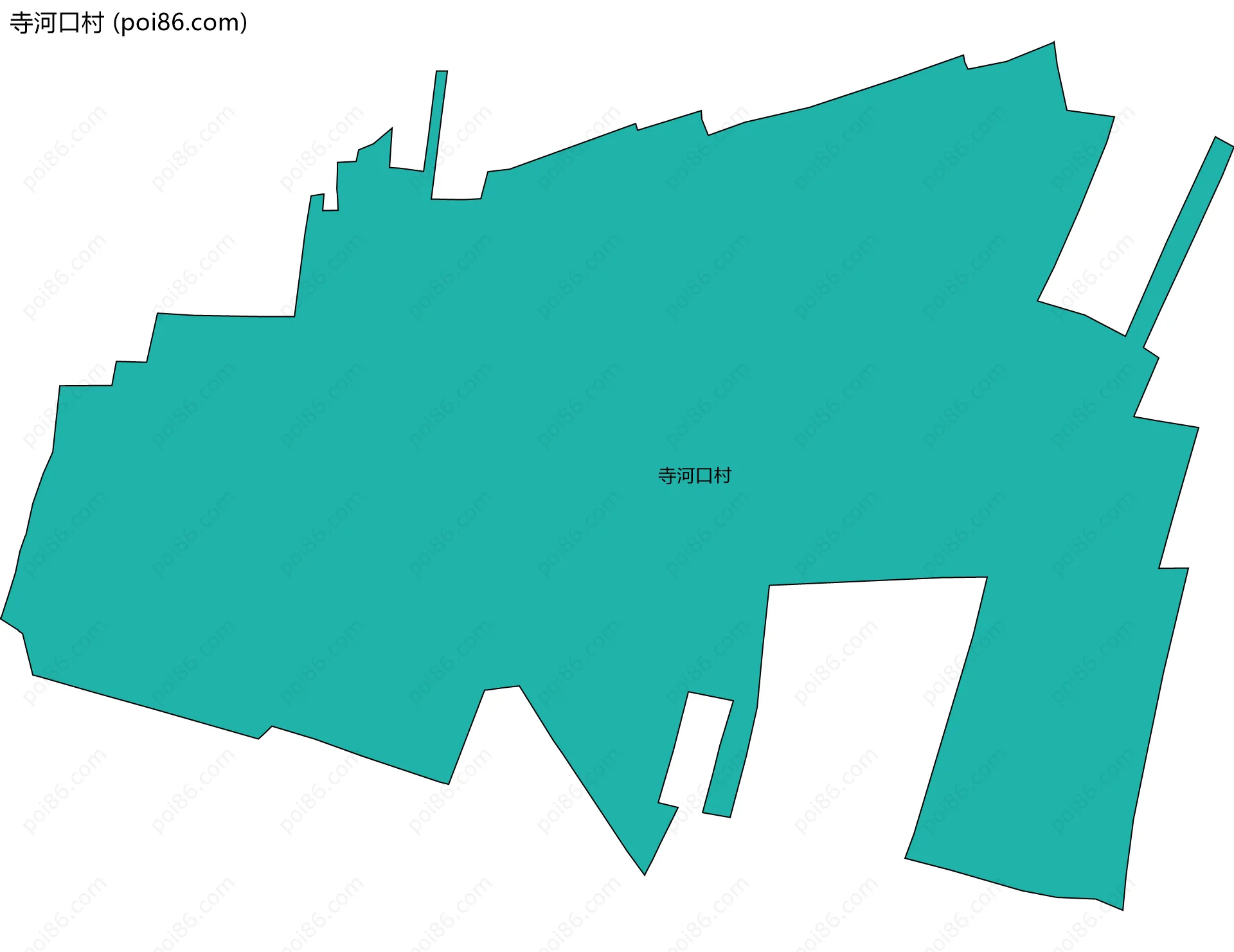 寺河口村边界地图