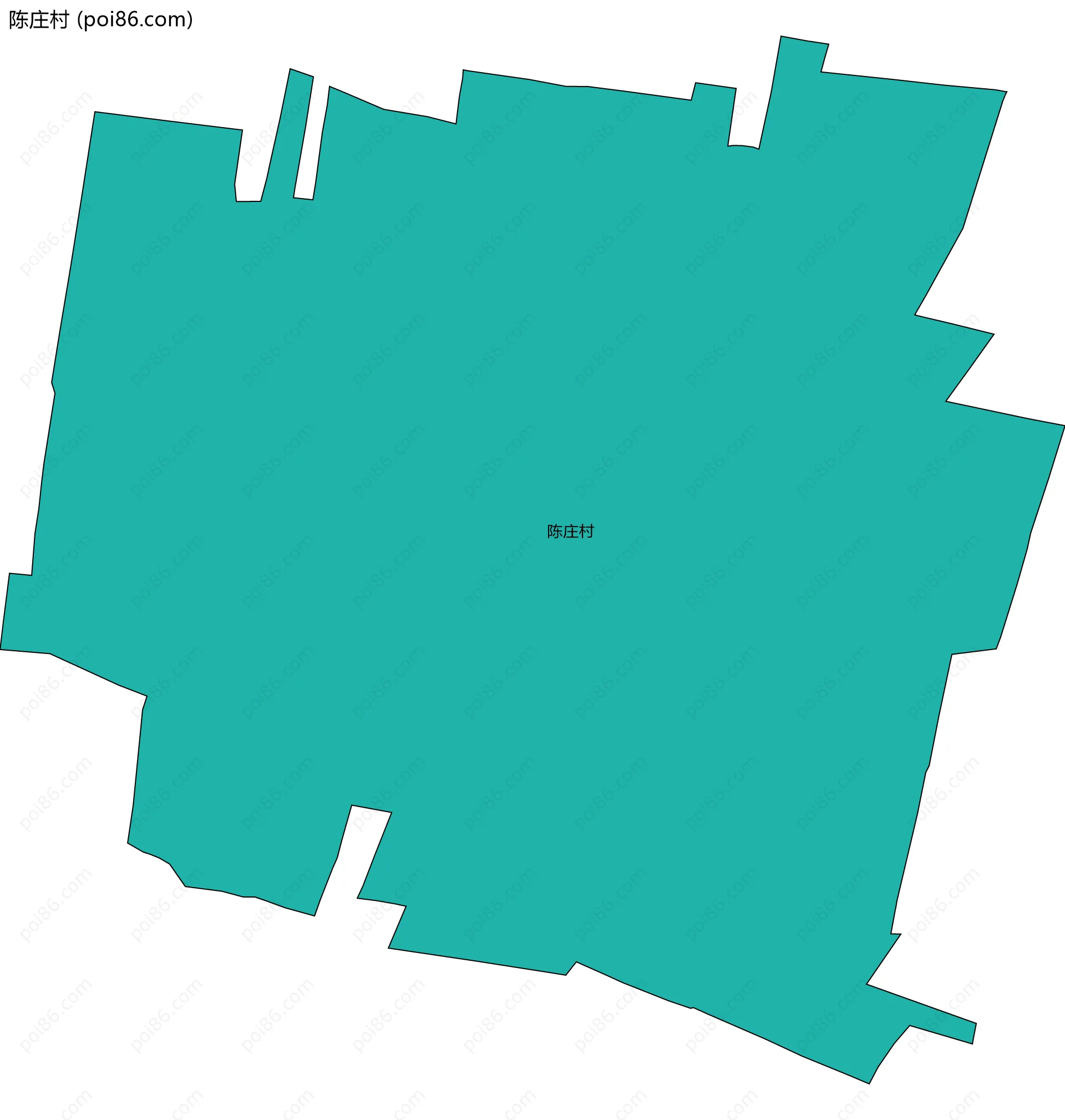 陈庄村边界地图