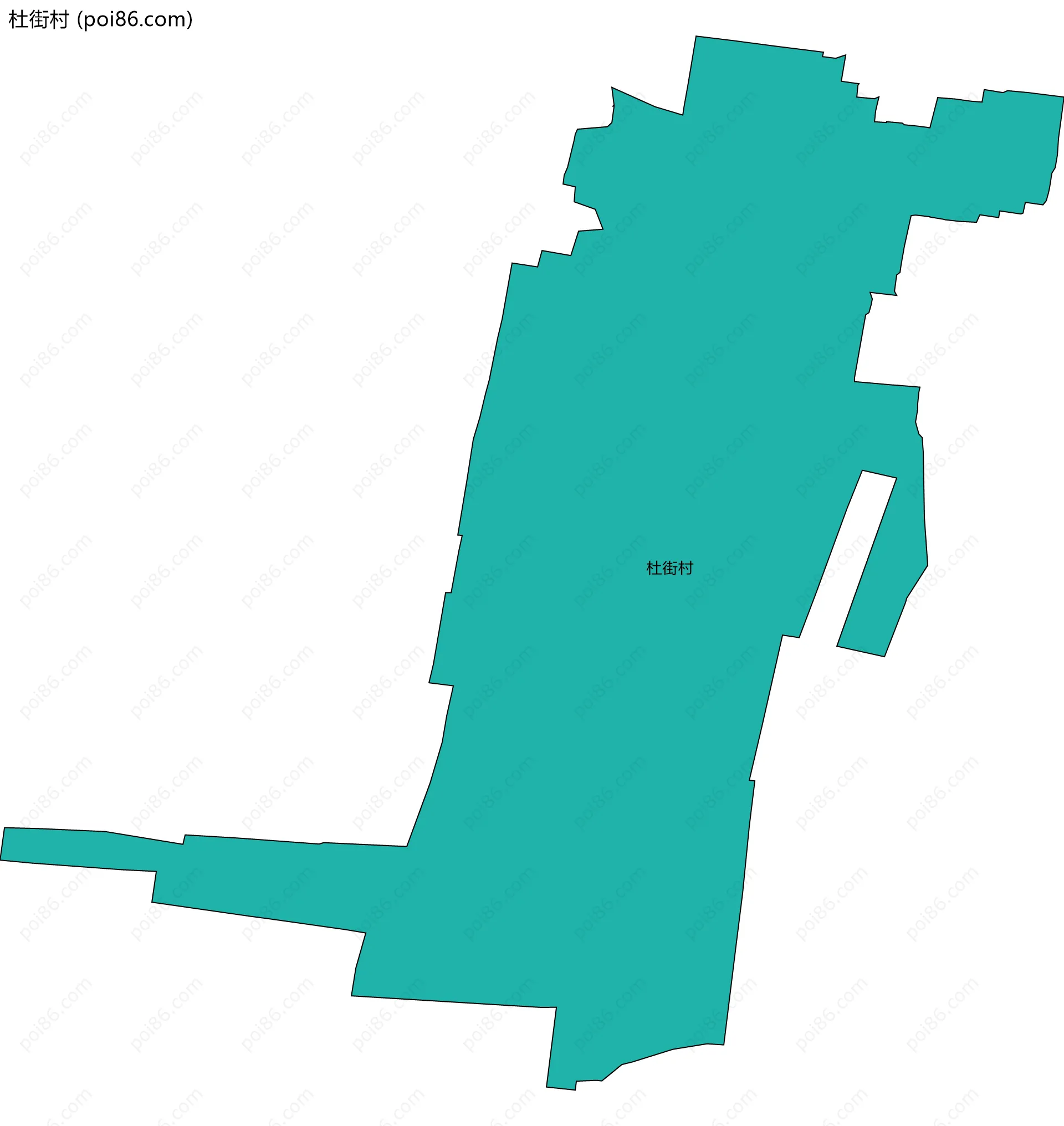 杜街村边界地图