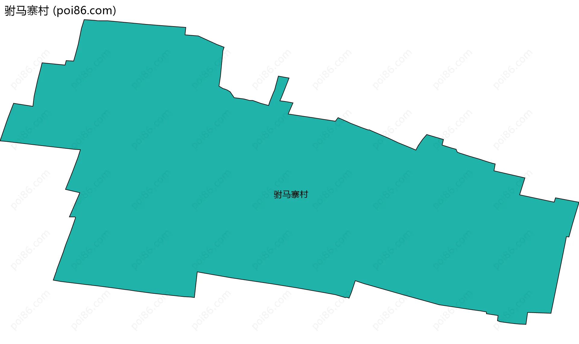 驸马寨村边界地图