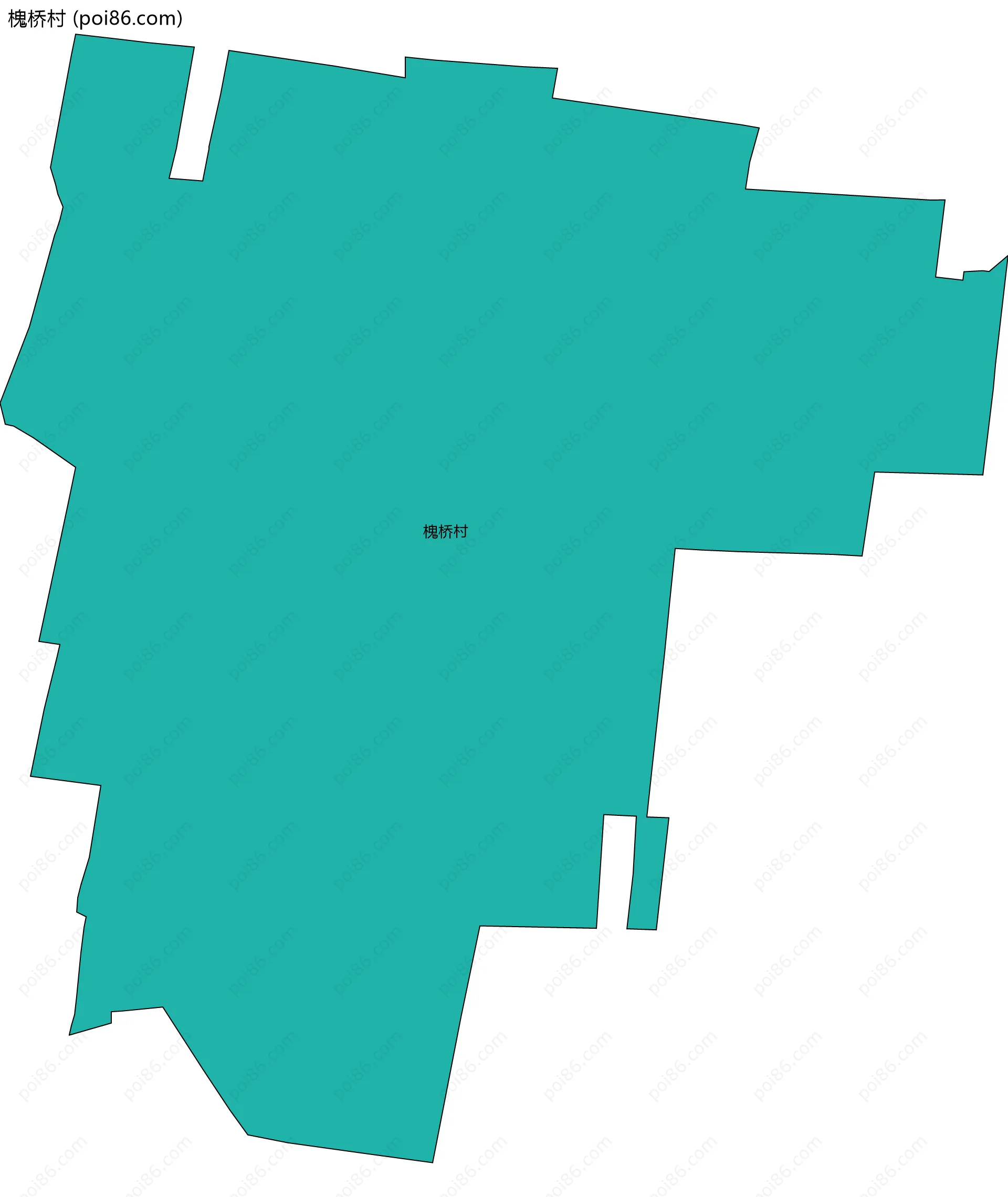 槐桥村边界地图