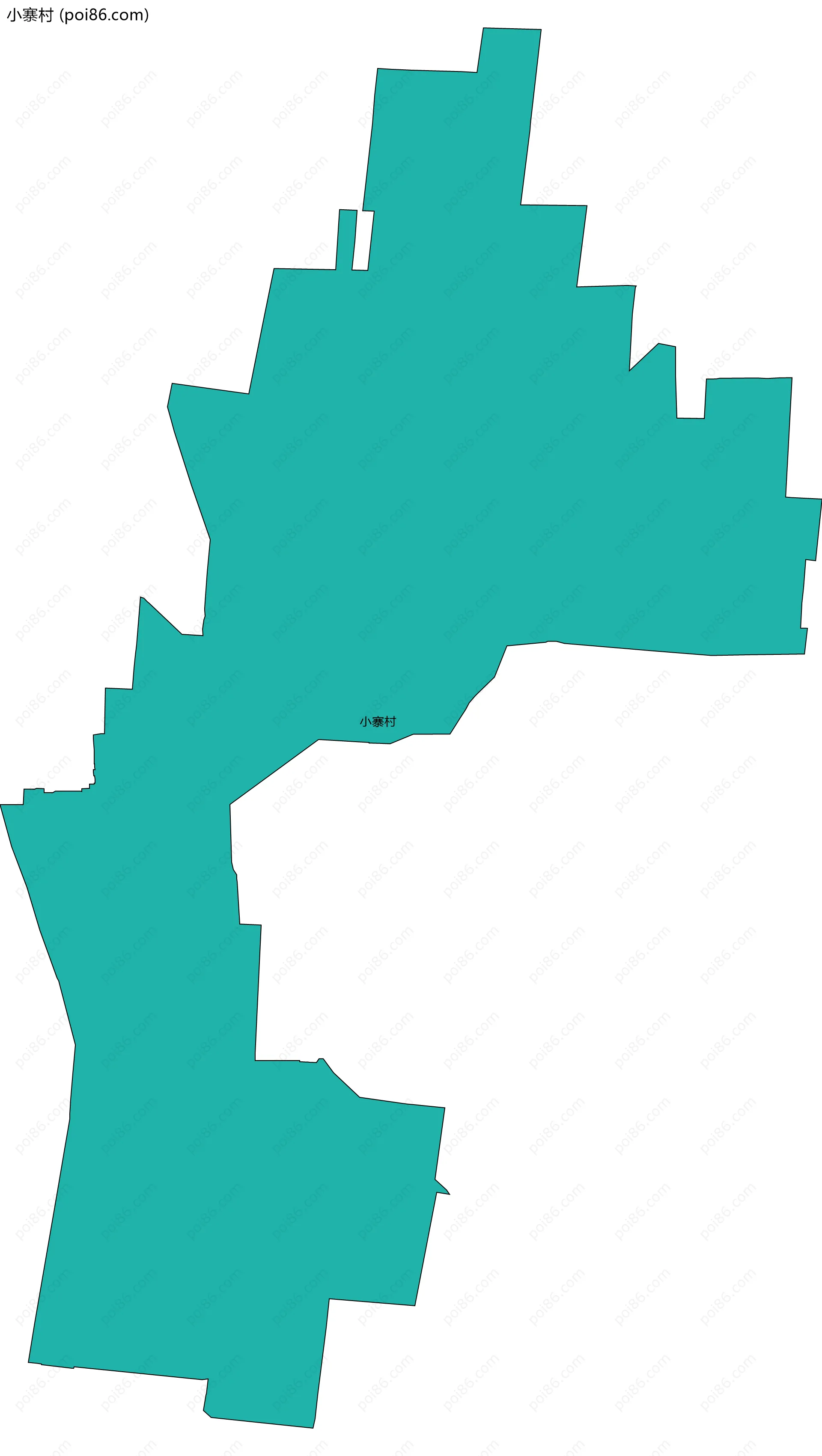 小寨村边界地图