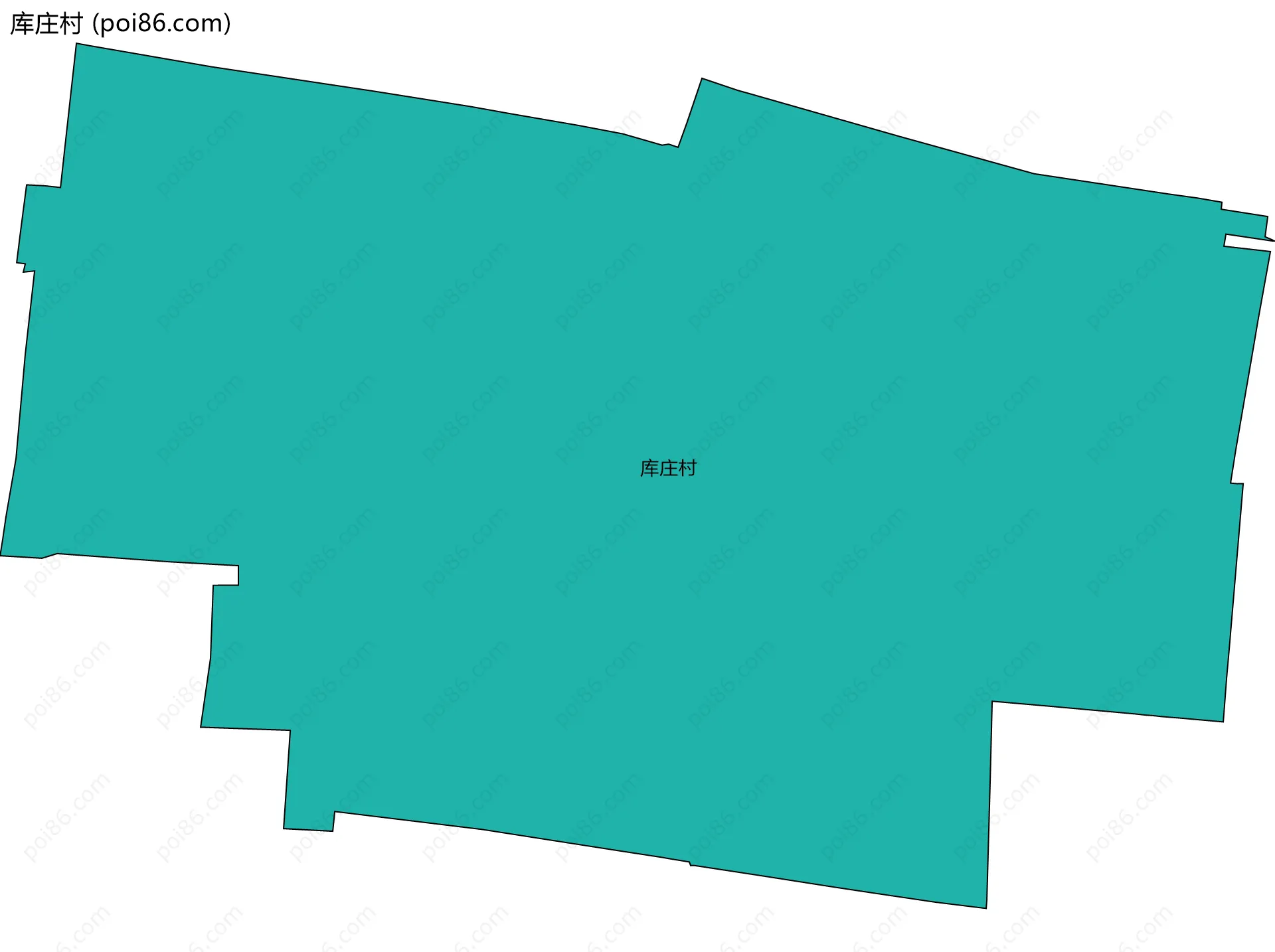 库庄村边界地图