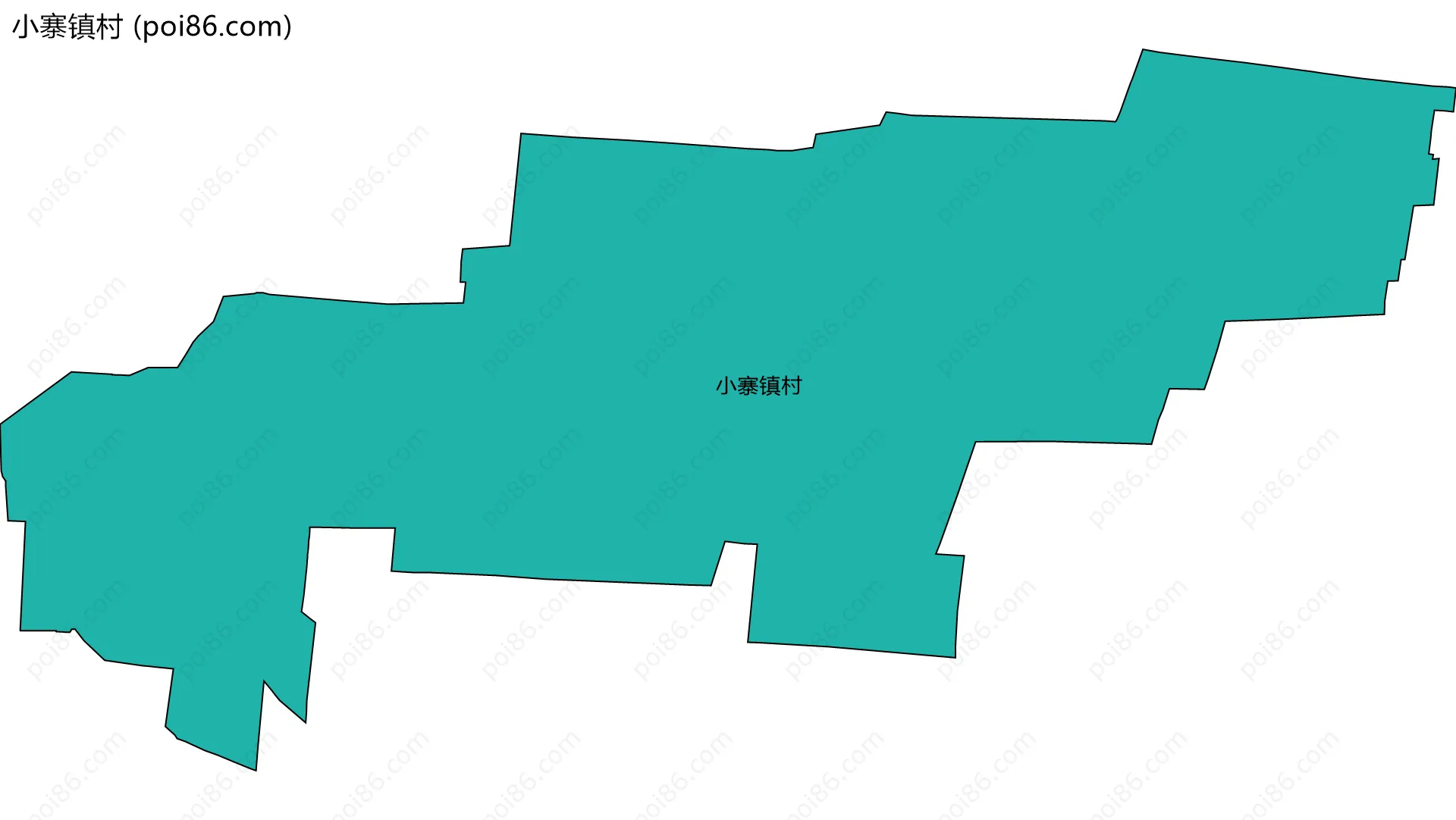 小寨镇村边界地图