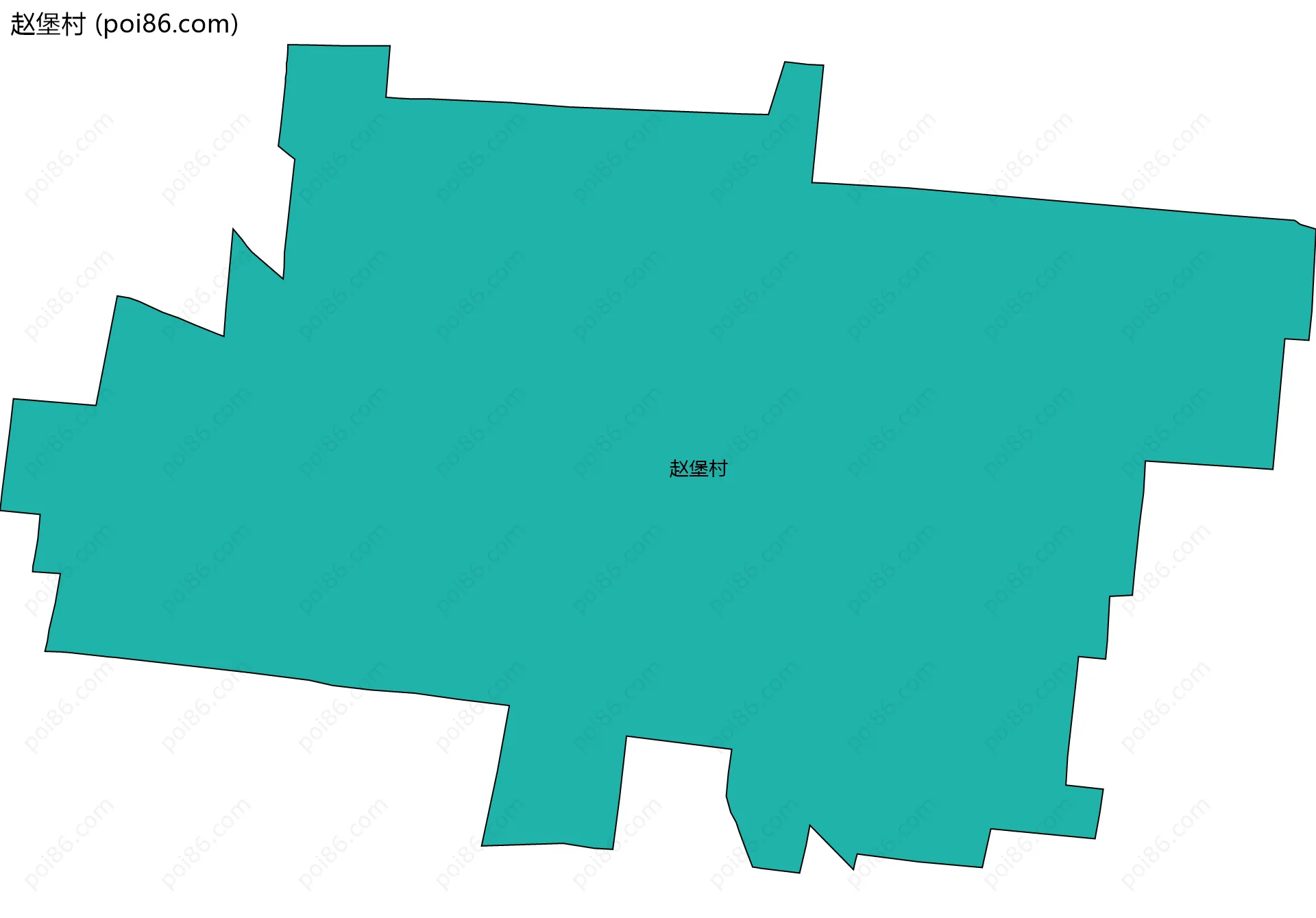 赵堡村边界地图