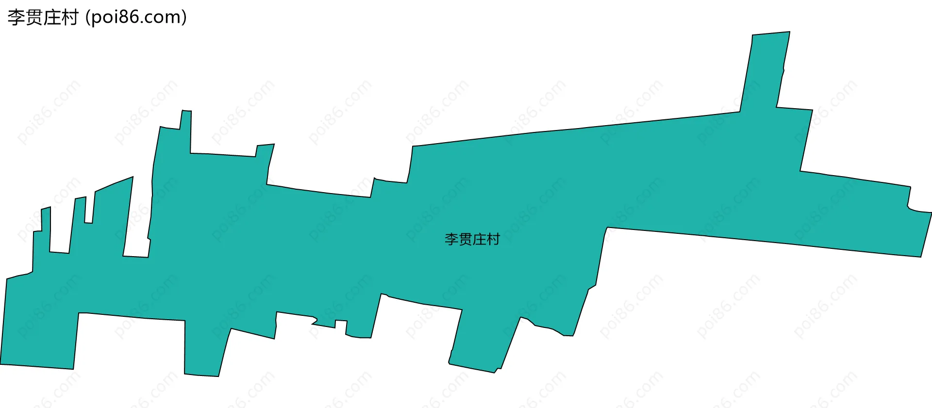 李贯庄村边界地图